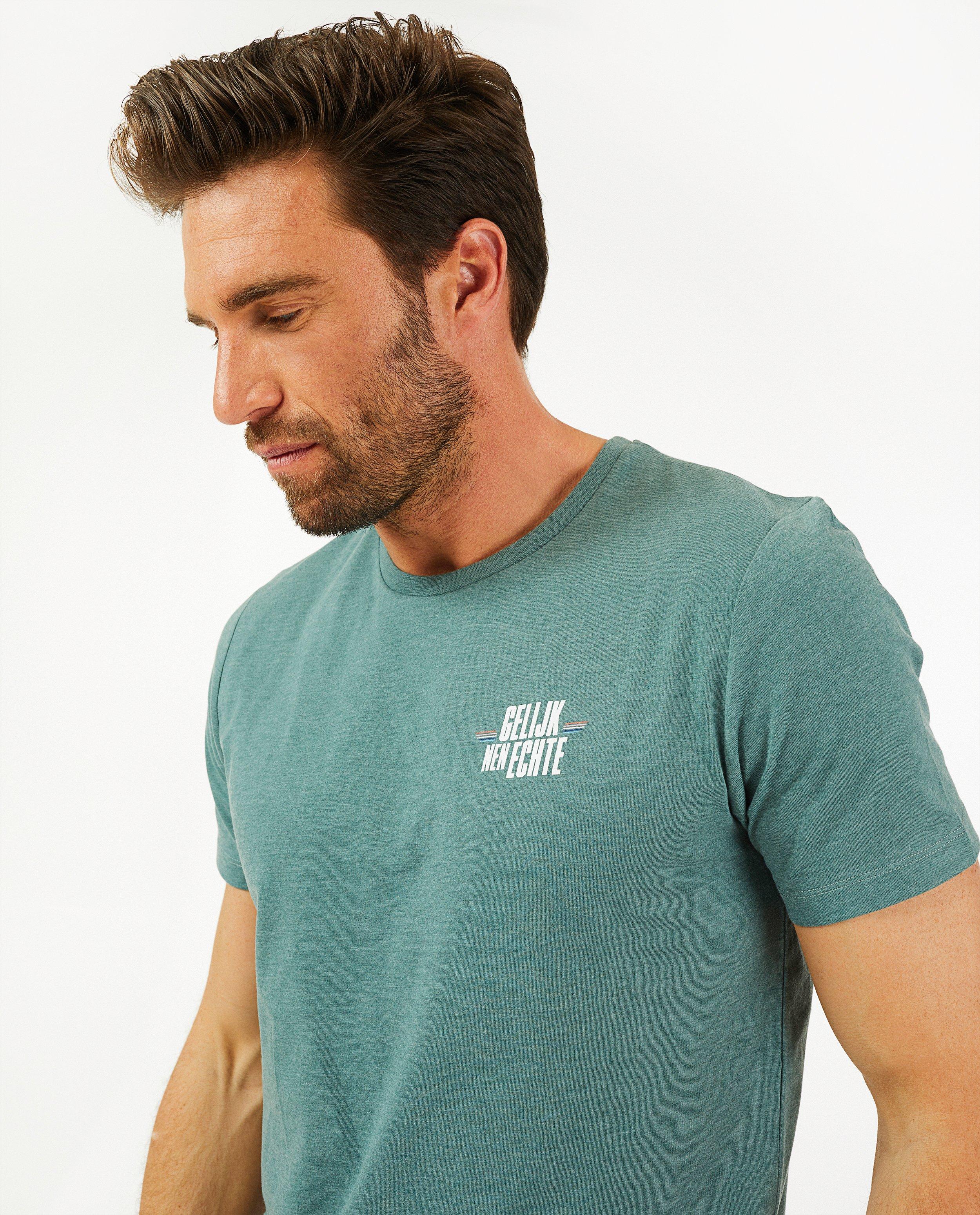 T-shirts - 'Gelijk nen Echte'-T-shirt, heren