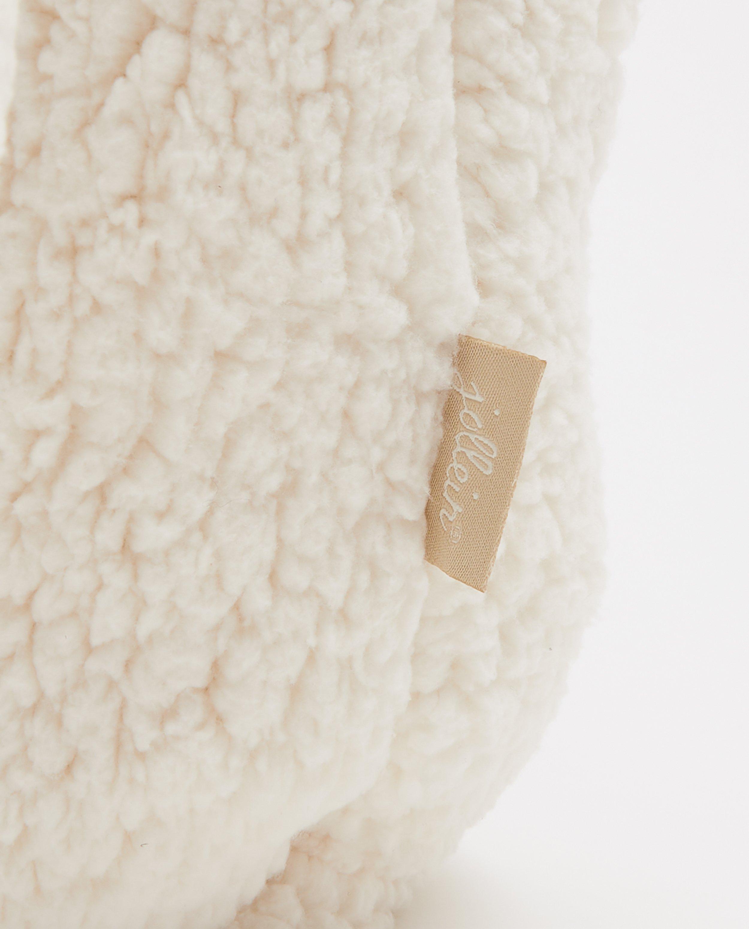 Babyspulletjes - Luiertas van offwhite teddy Jollein