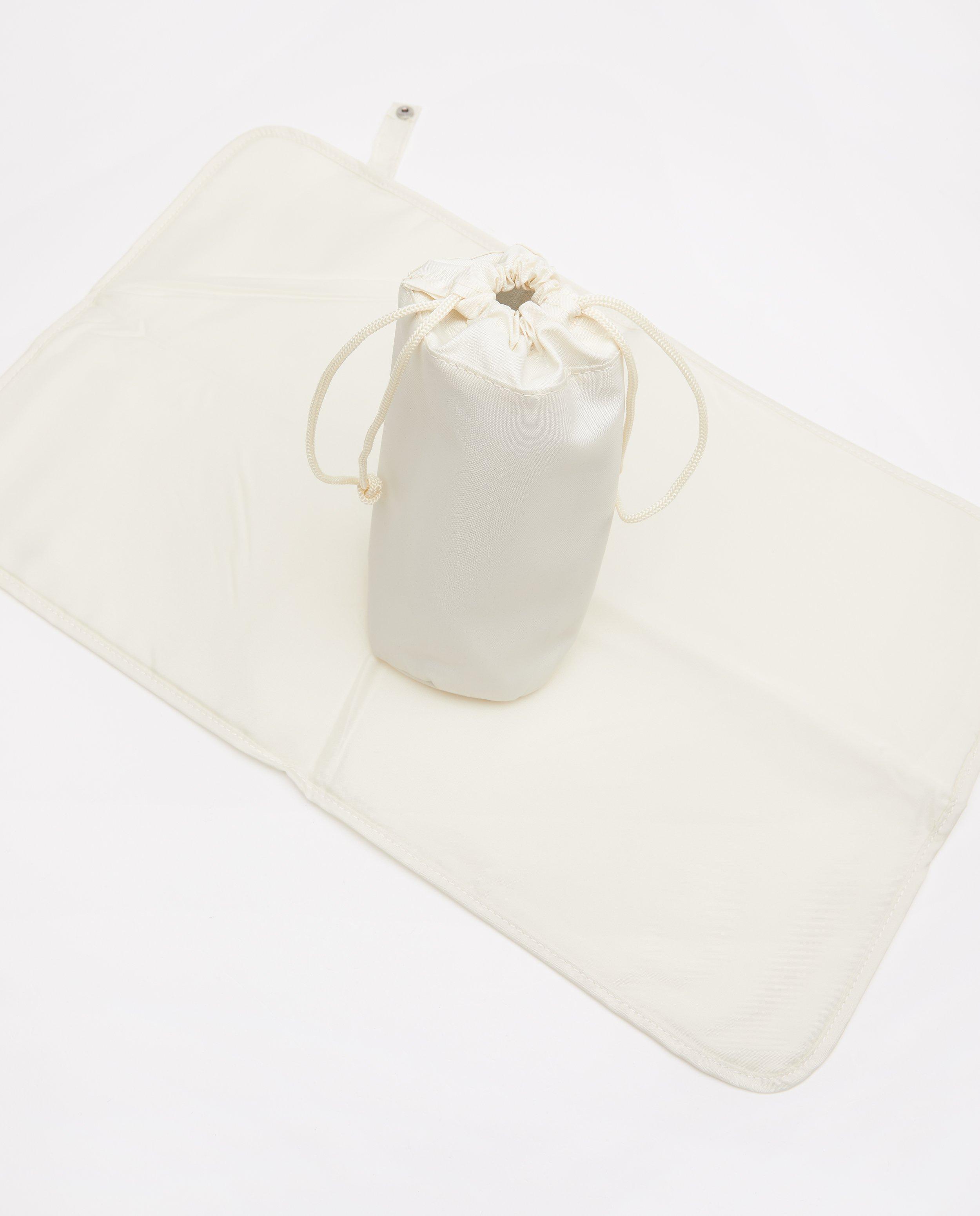 Babyspulletjes - Luiertas van offwhite teddy Jollein