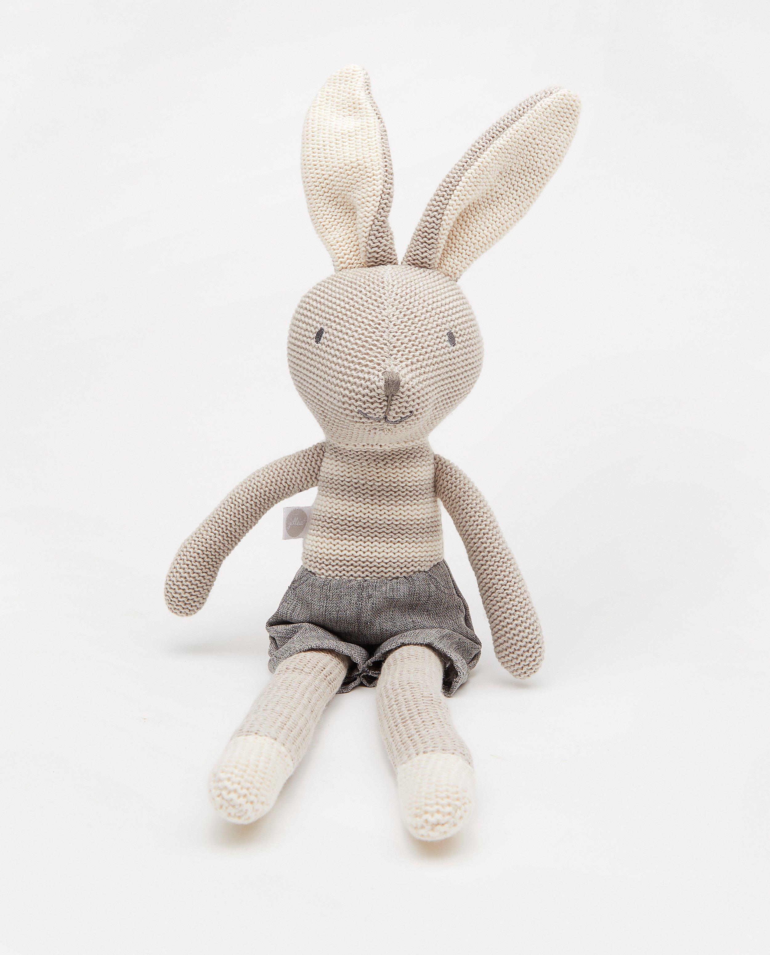 Grijs knuffel konijn Joey Jollein - ca. 50 cm - Jollein
