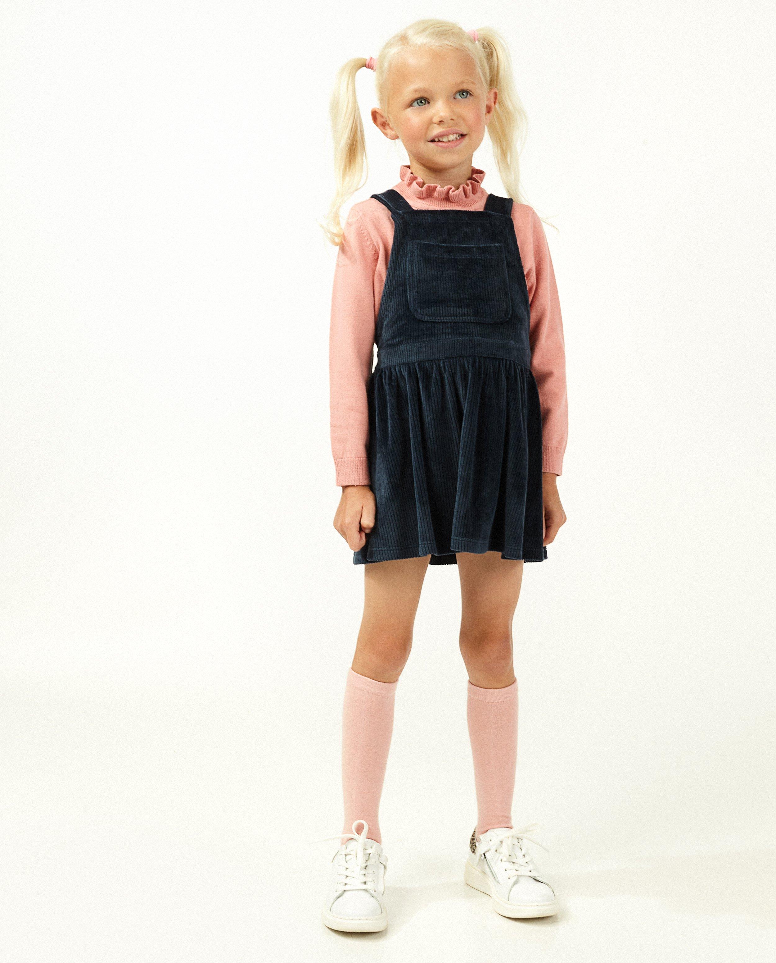 Robe en velours côtelé bleue BESTies - null - Besties