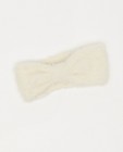 Bandeau blanc avec noeud - en fils duveteux - Milla Star