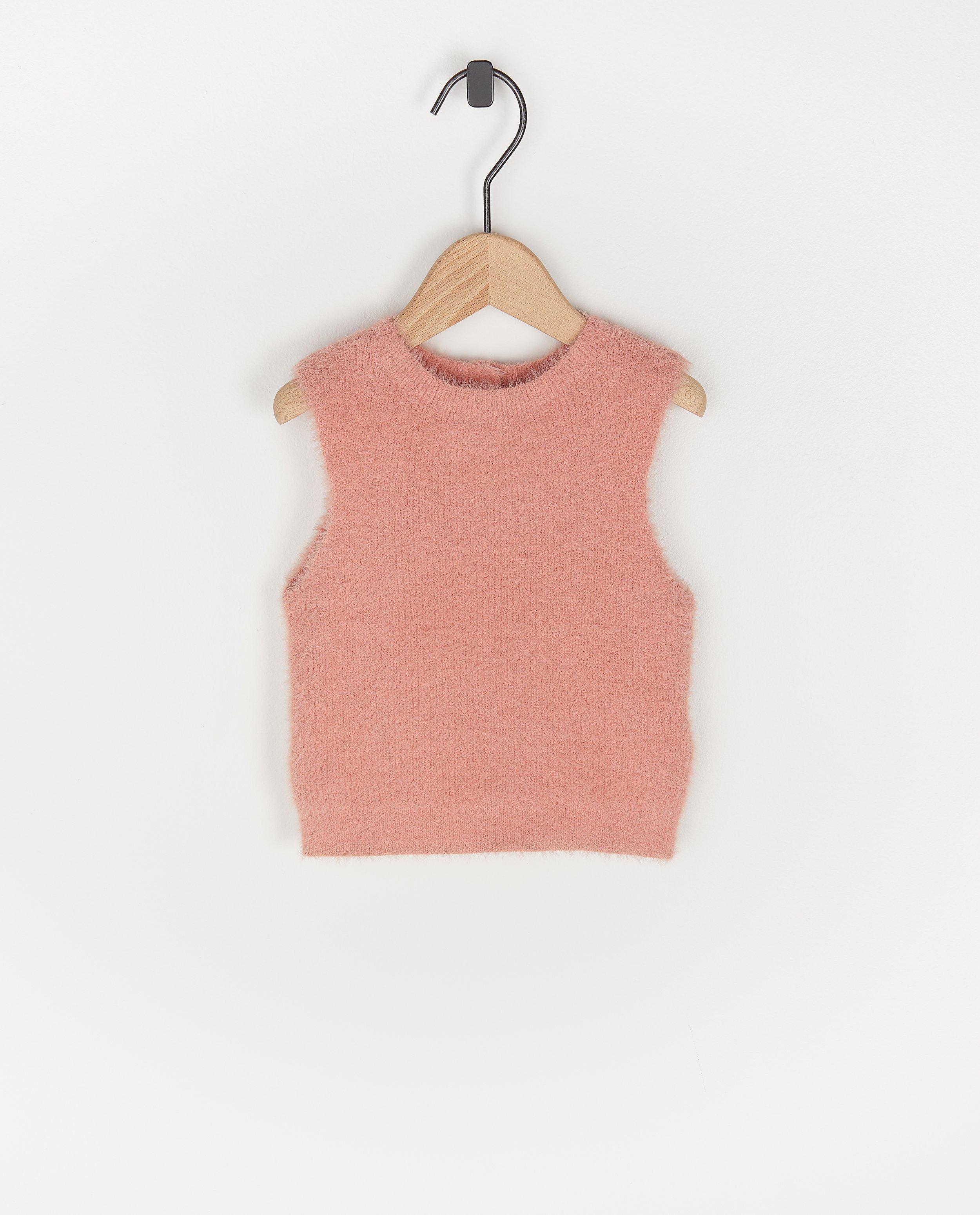 Débardeur rose - en fin tricot - Cuddles and Smiles