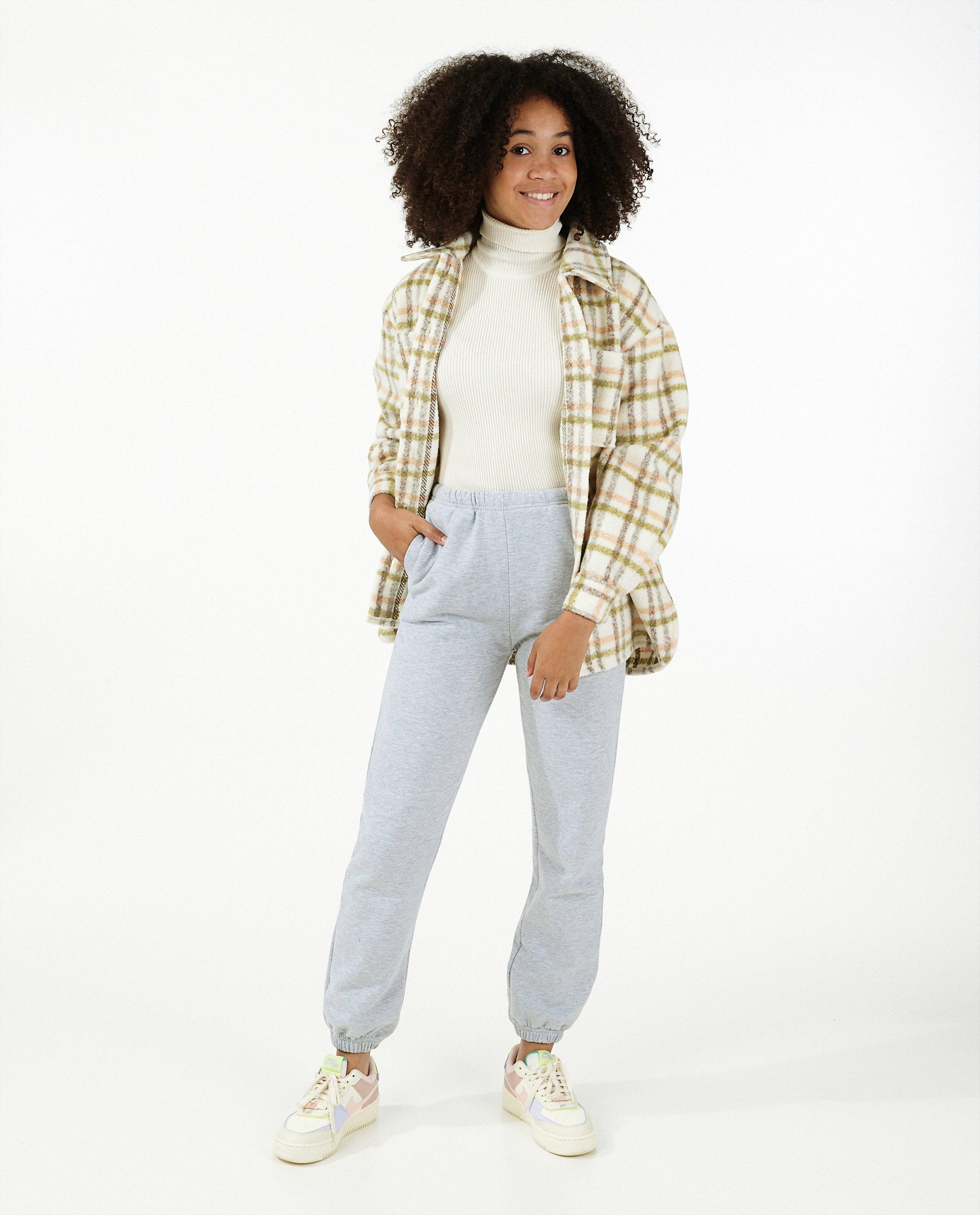 Jogger gris chiné - avec doublure en polaire - Groggy