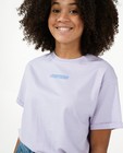 T-shirts - Biokatoenen T-shirt in lila