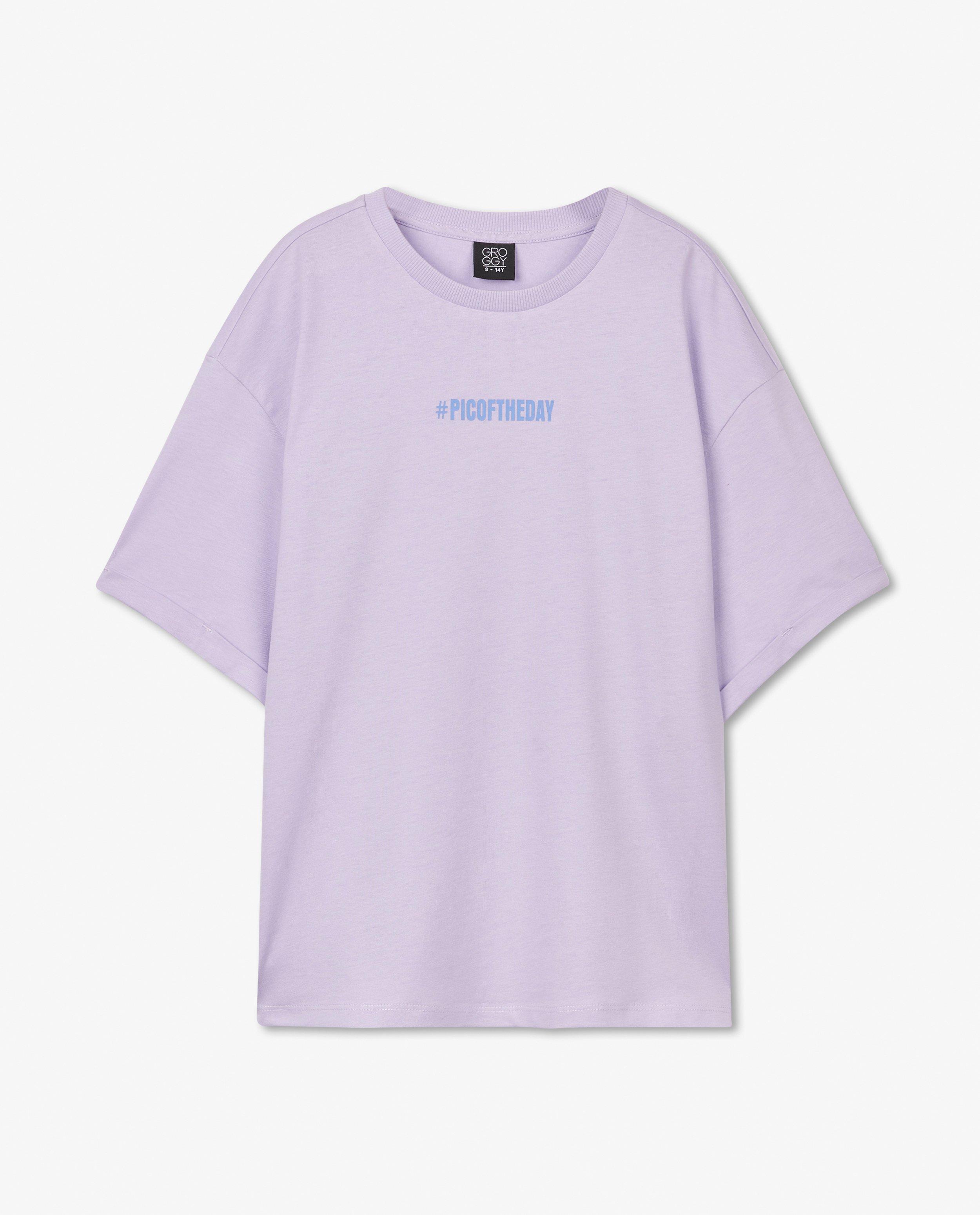 T-shirts - T-shirt lilas en coton bio