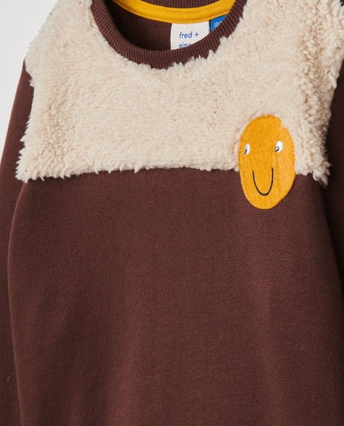 Sweaters - Bruine sweater met teddy fred + ginger