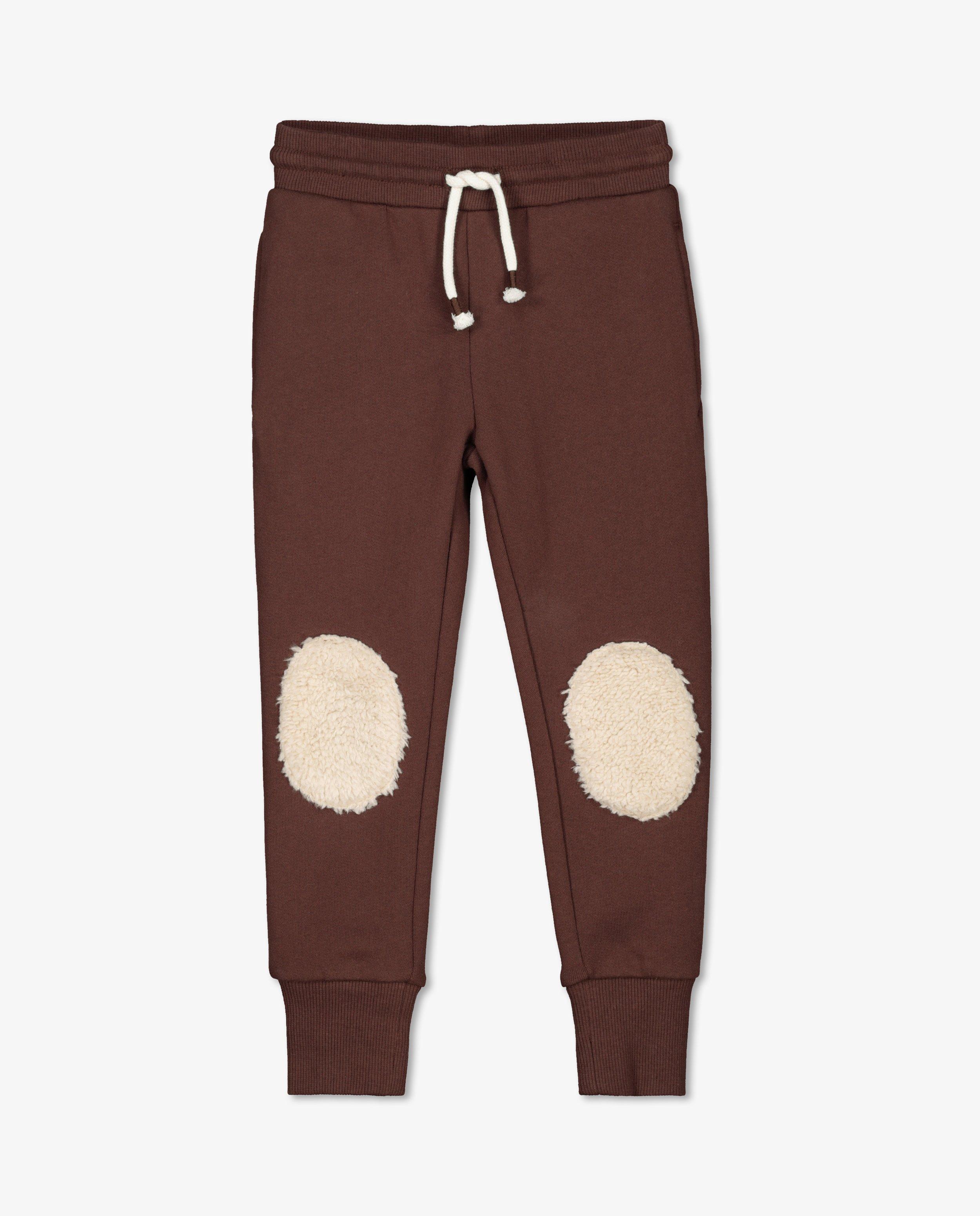 Broeken - Bruine jogger met teddy fred + ginger
