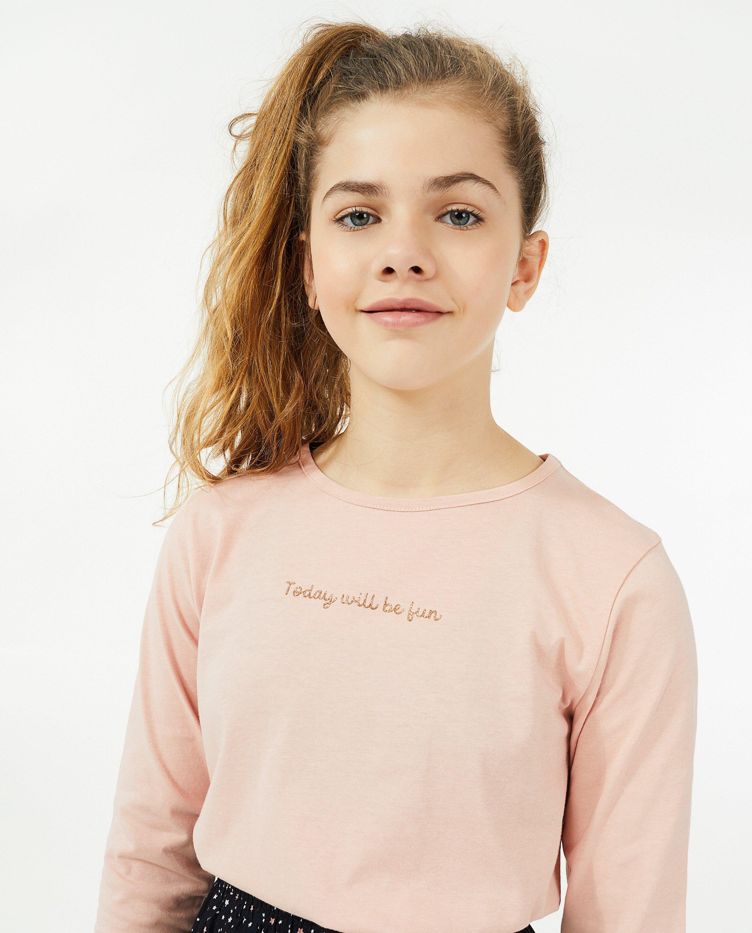 T-shirts - Longsleeve met opschrift BESTies