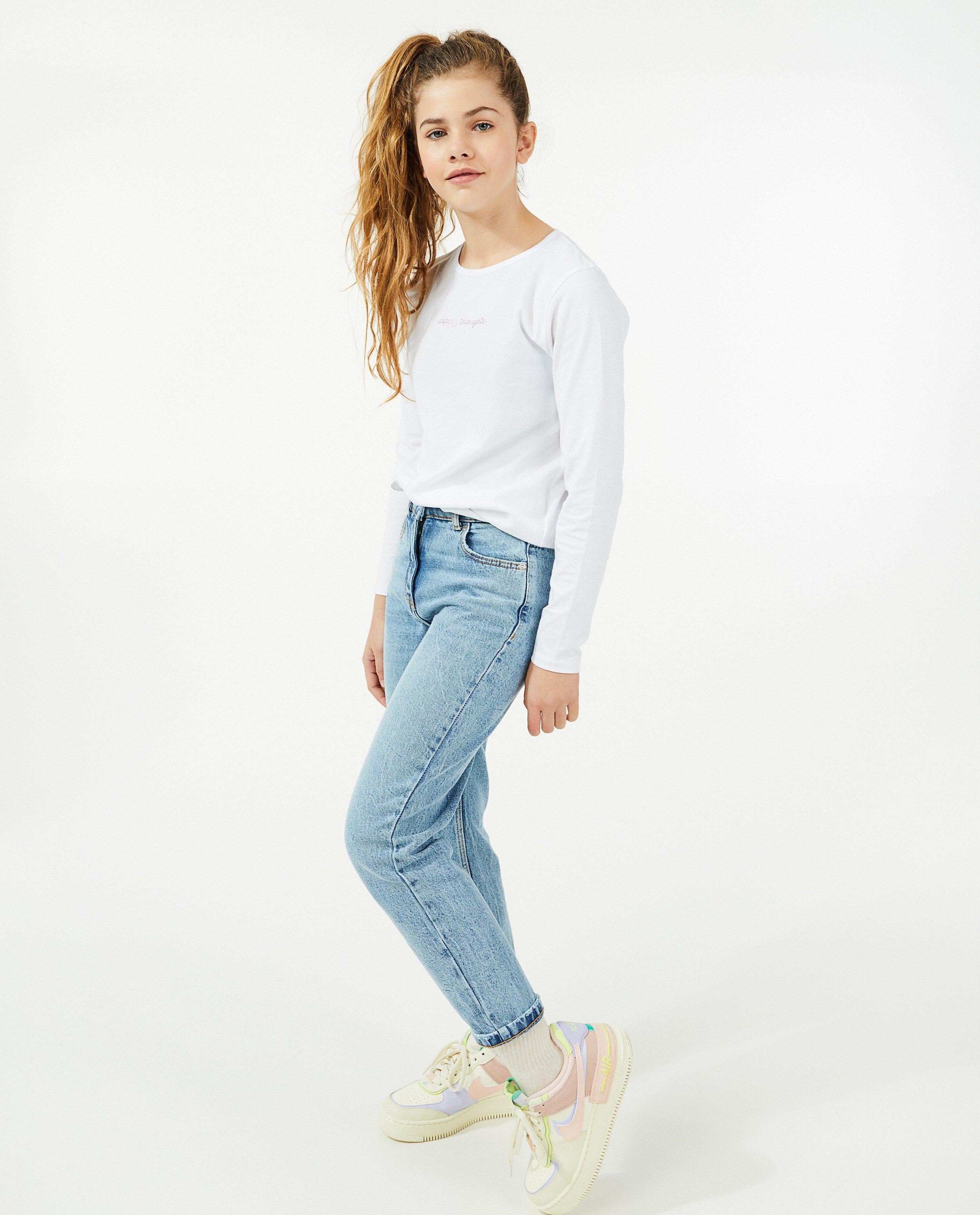 Longsleeve met opschrift BESTies - in wit - Besties