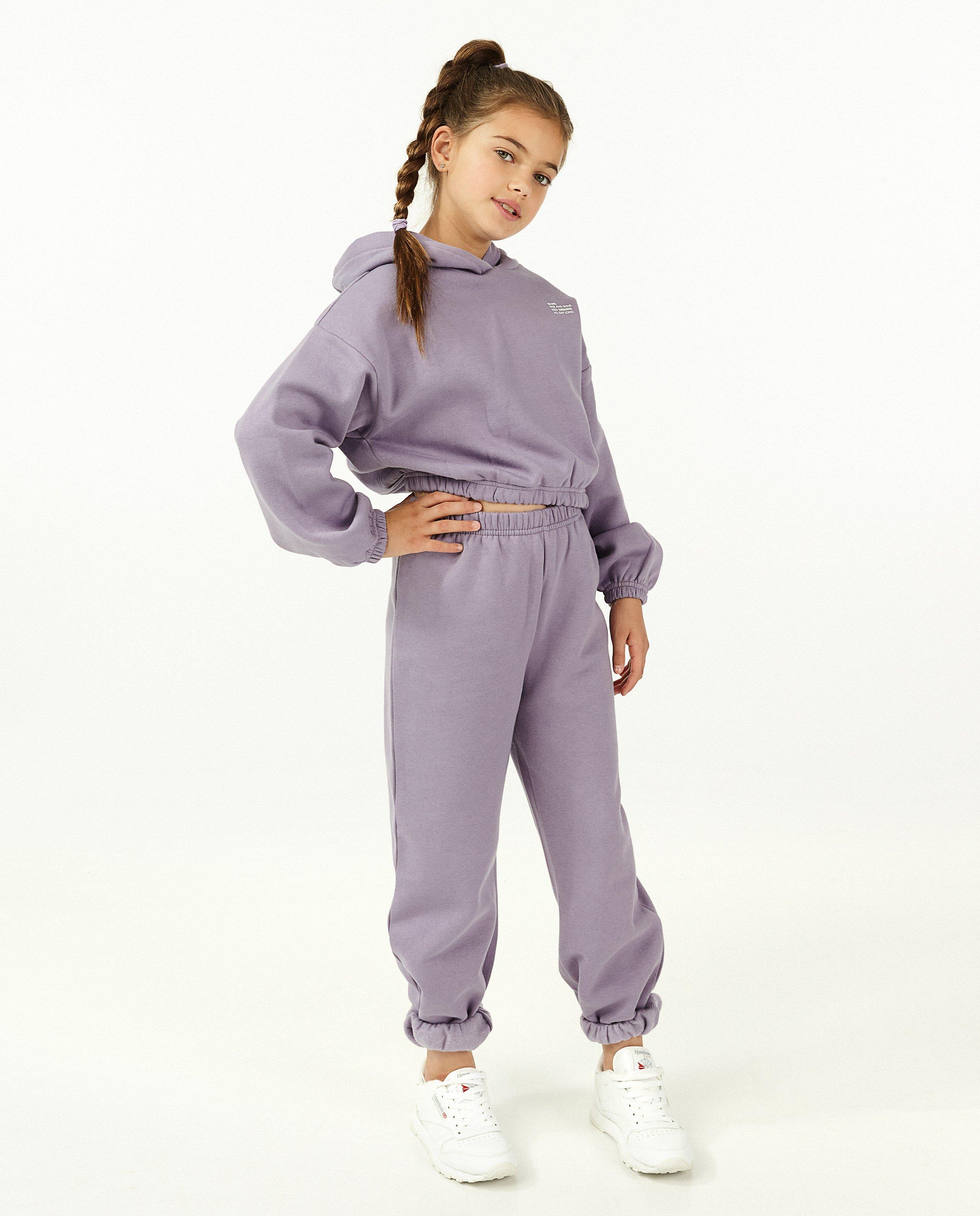 Roze jogger - met fleece - Fish & Chips