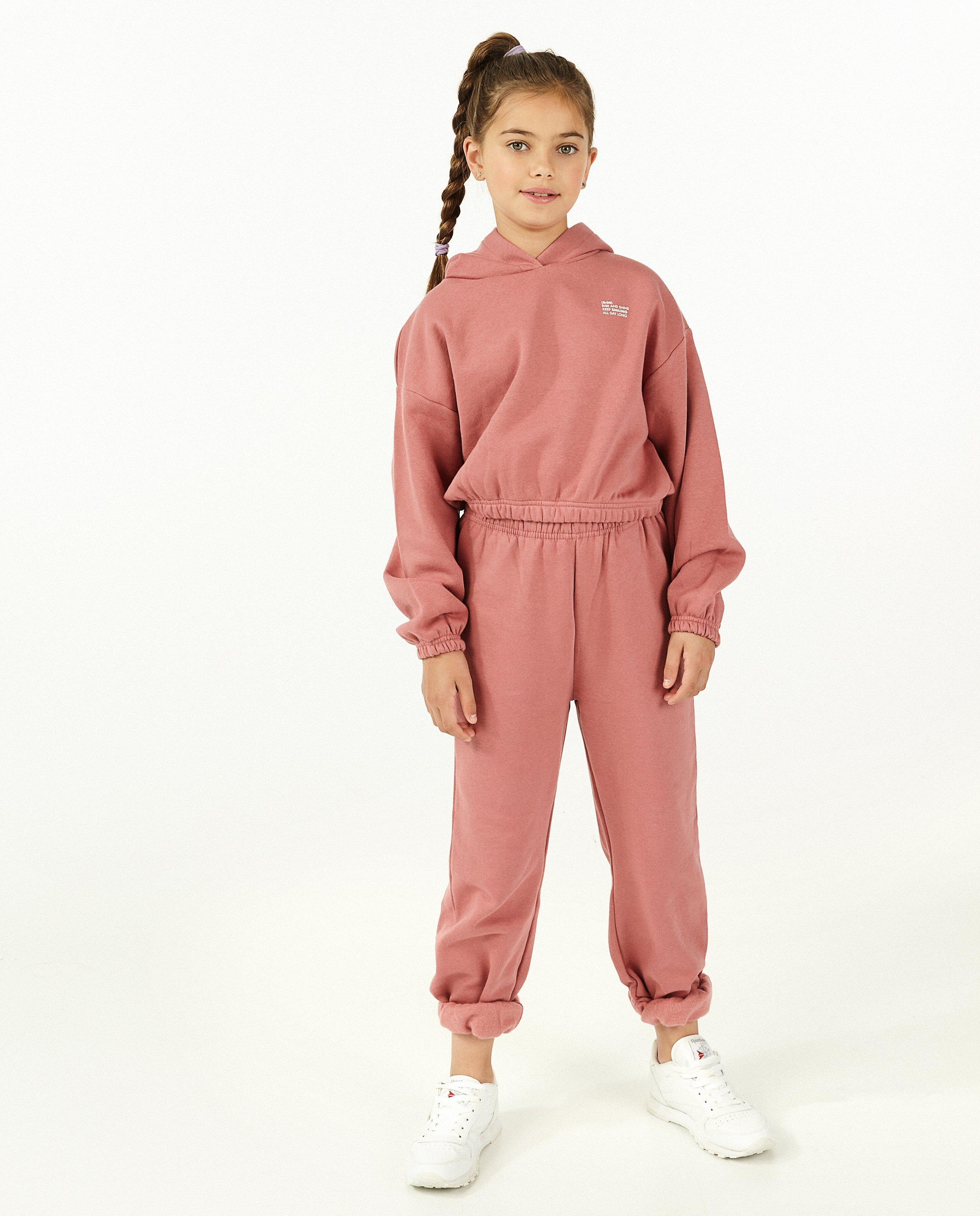 Roze jogger - met fleece - Fish & Chips