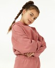 Sweaters - Roze hoodie met opschrift
