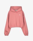 Sweaters - Roze hoodie met opschrift