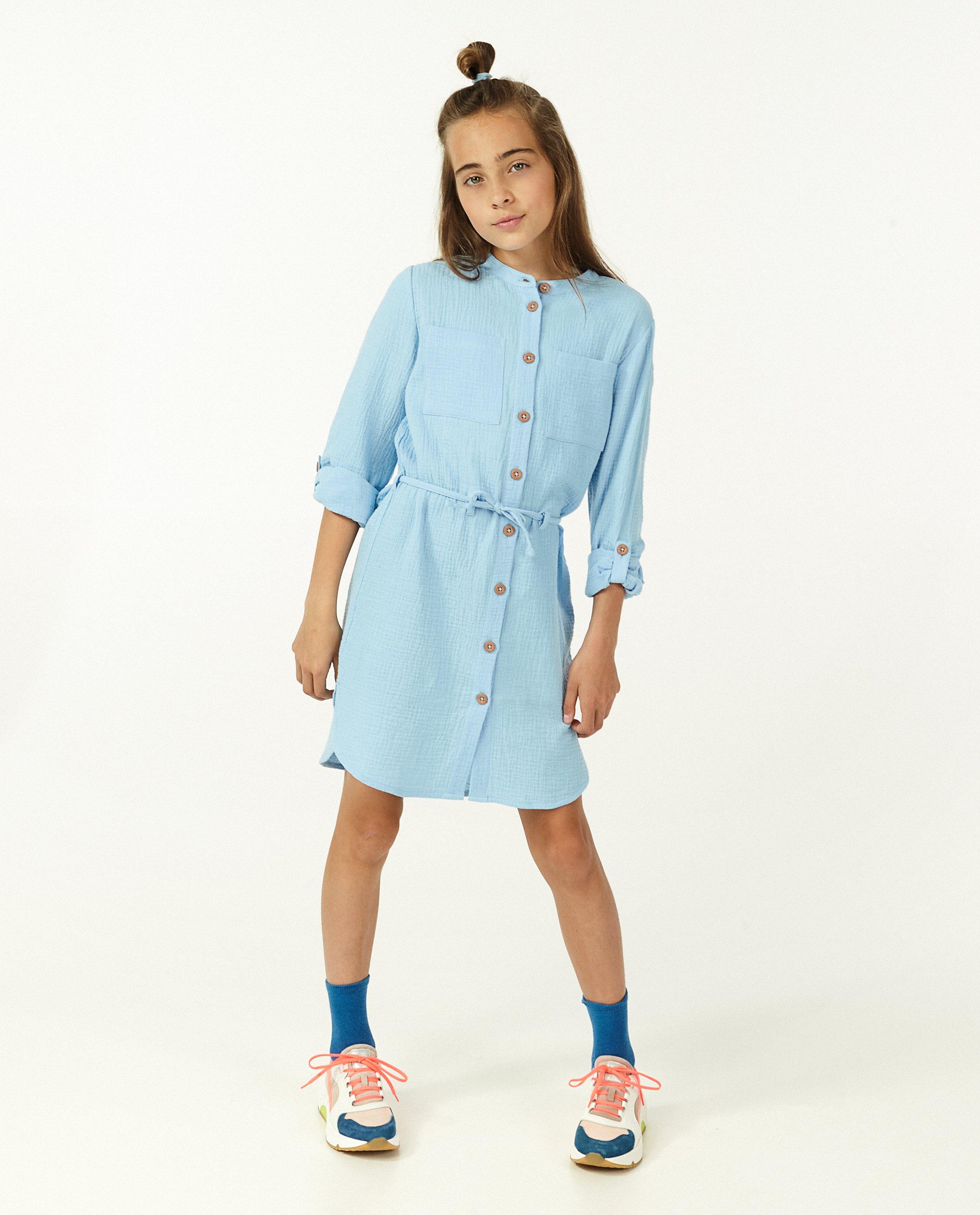 Robes - Robe rose en matière tétra
