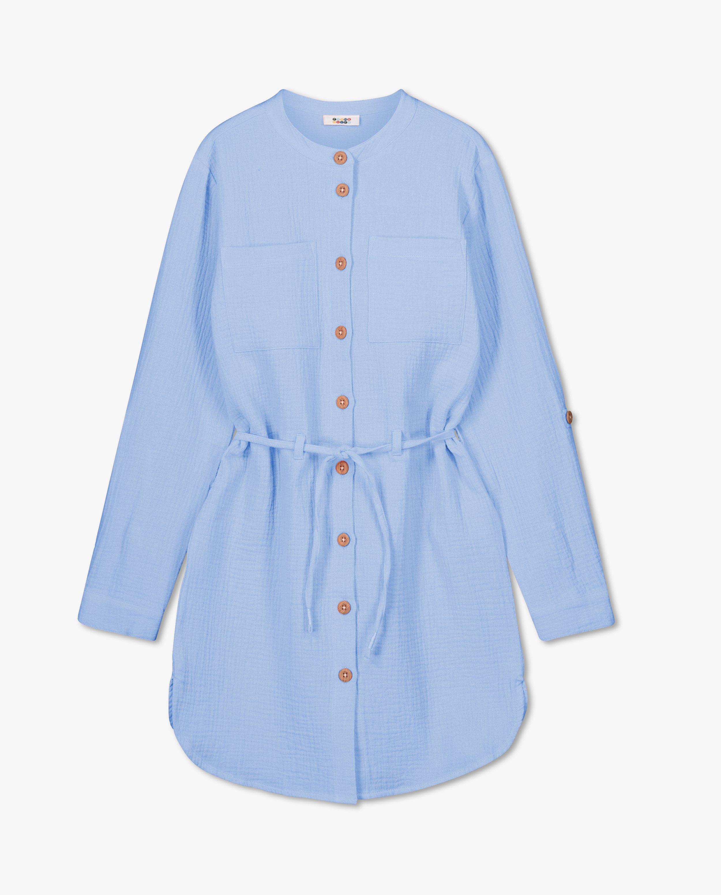 Roze jurk van tetrastof - Product Detail - blauw - afbeelding nummer 5