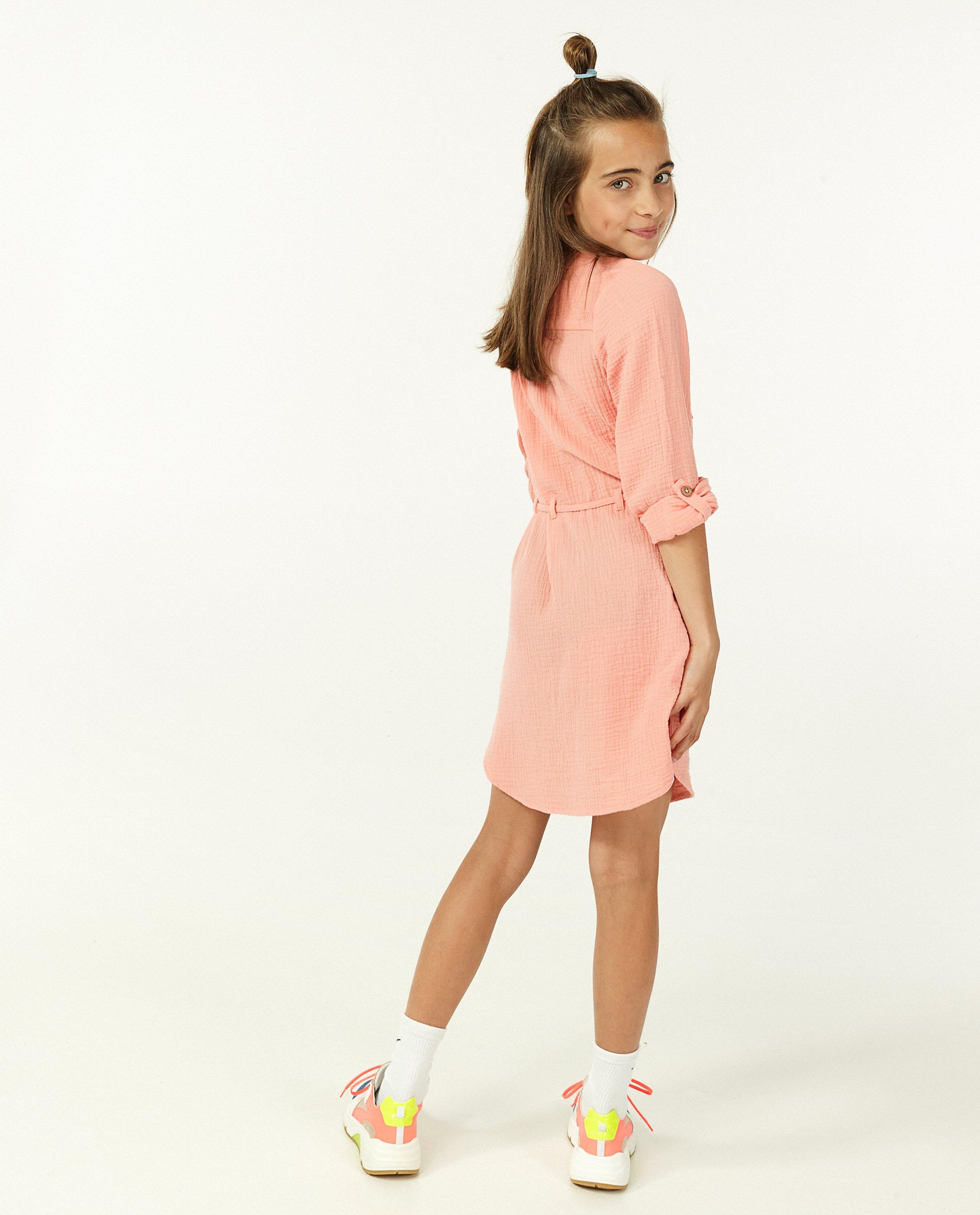 Robes - Robe rose en matière tétra