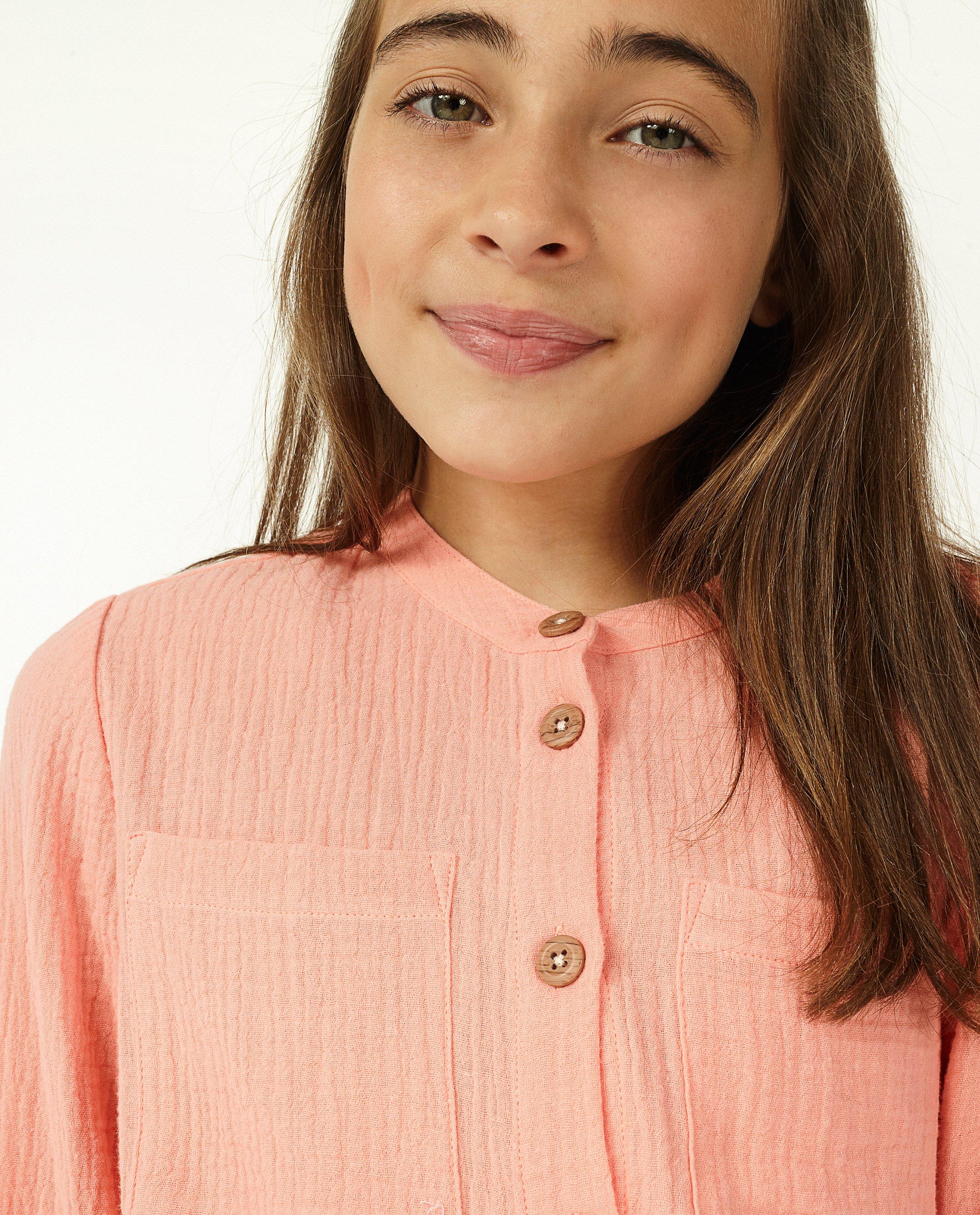 Robes - Robe rose en matière tétra