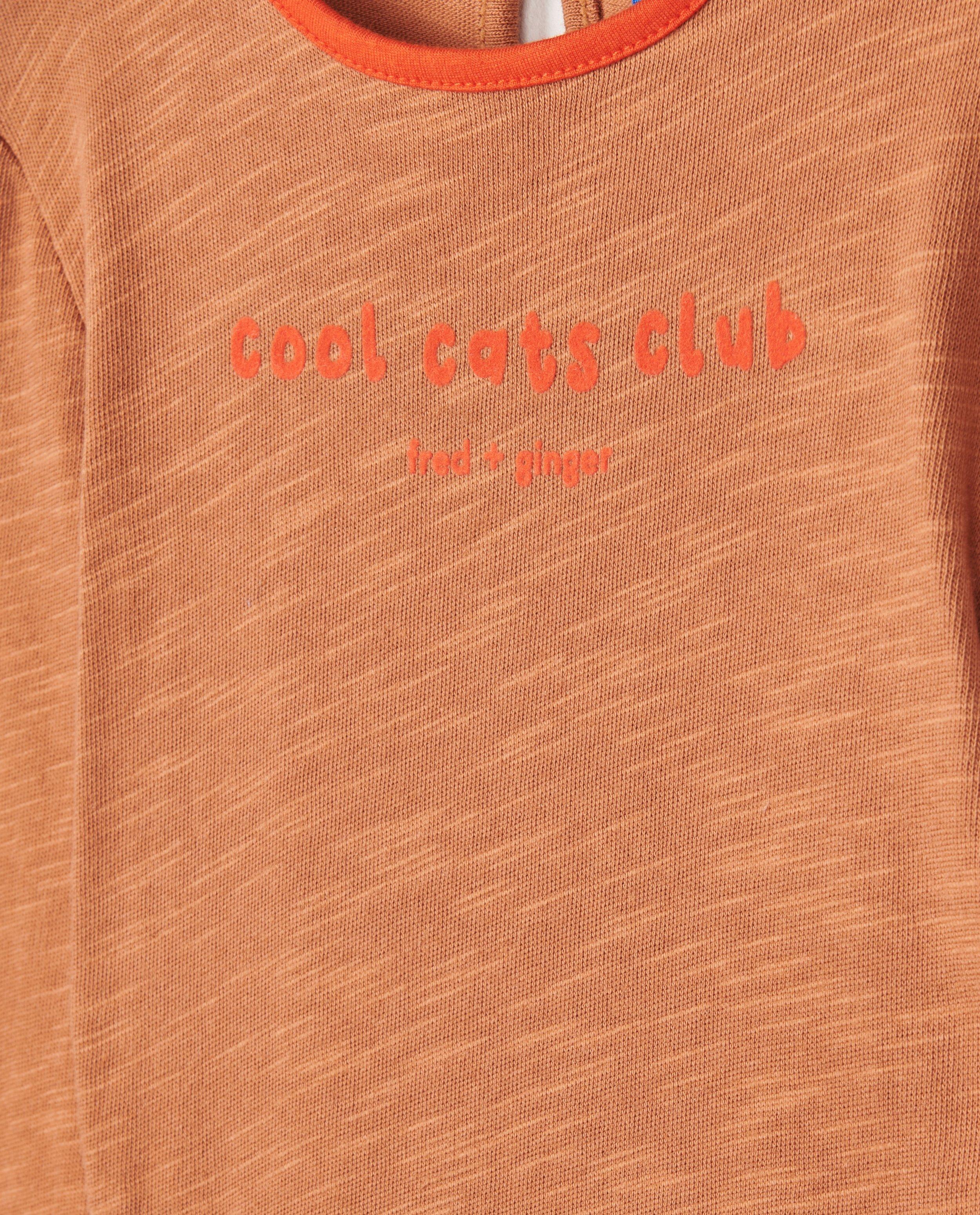 T-shirts - Bruine longsleeve fred + ginger