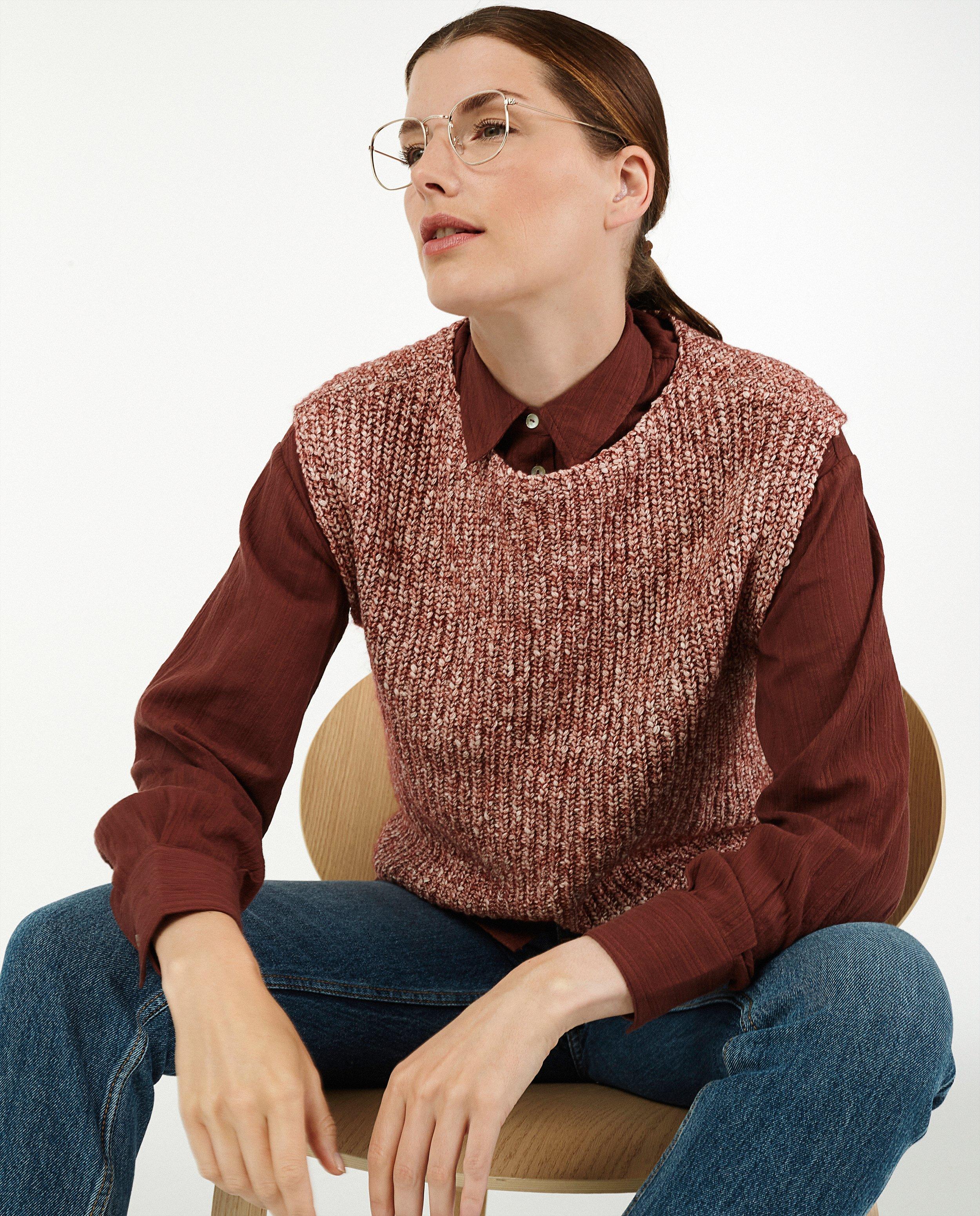 Pulls - Débardeur rouge chiné Sora