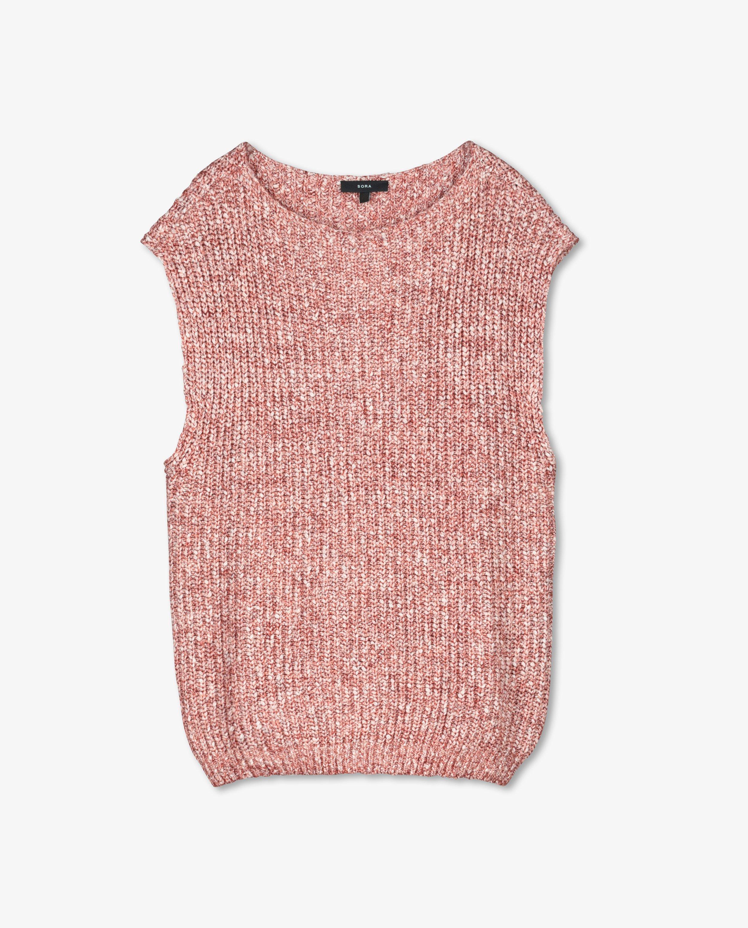 Pulls - Débardeur rouge chiné Sora