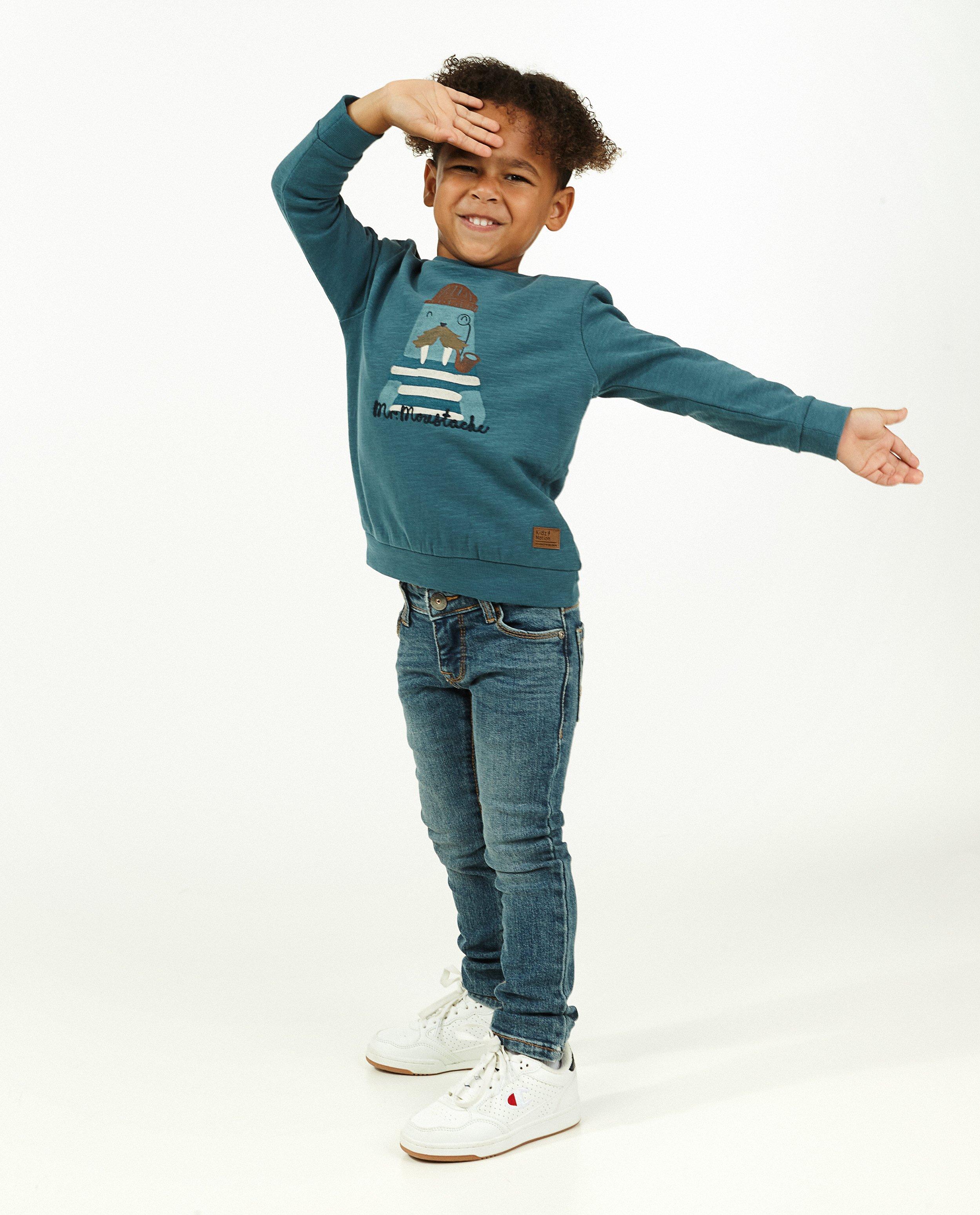 Blauwe skinny Joey - met wassing - Kidz Nation
