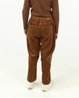 Pantalons - Pantalon mom brun en velours côtelé