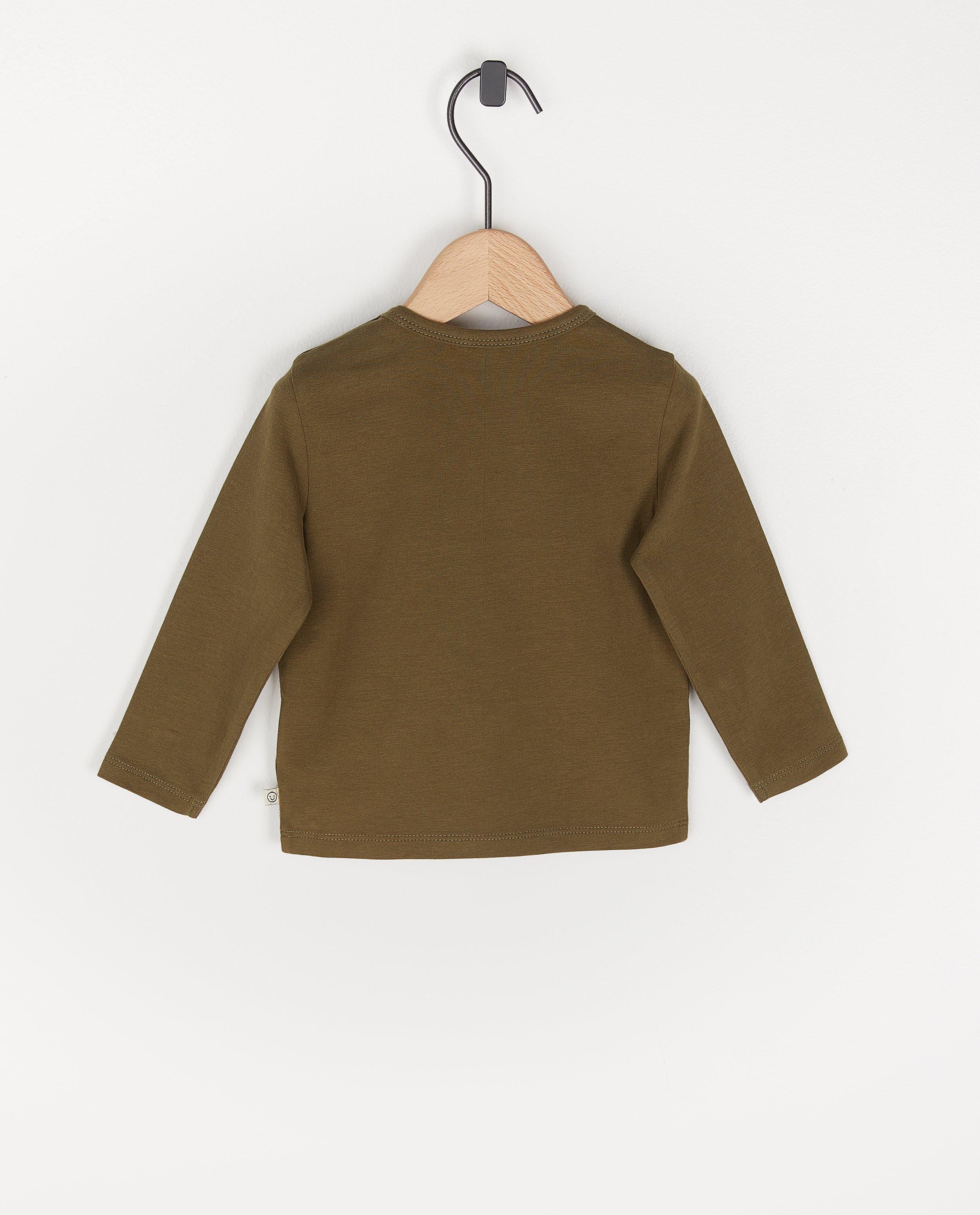 T-shirts - T-shirt beige à manches longues, inscription FR