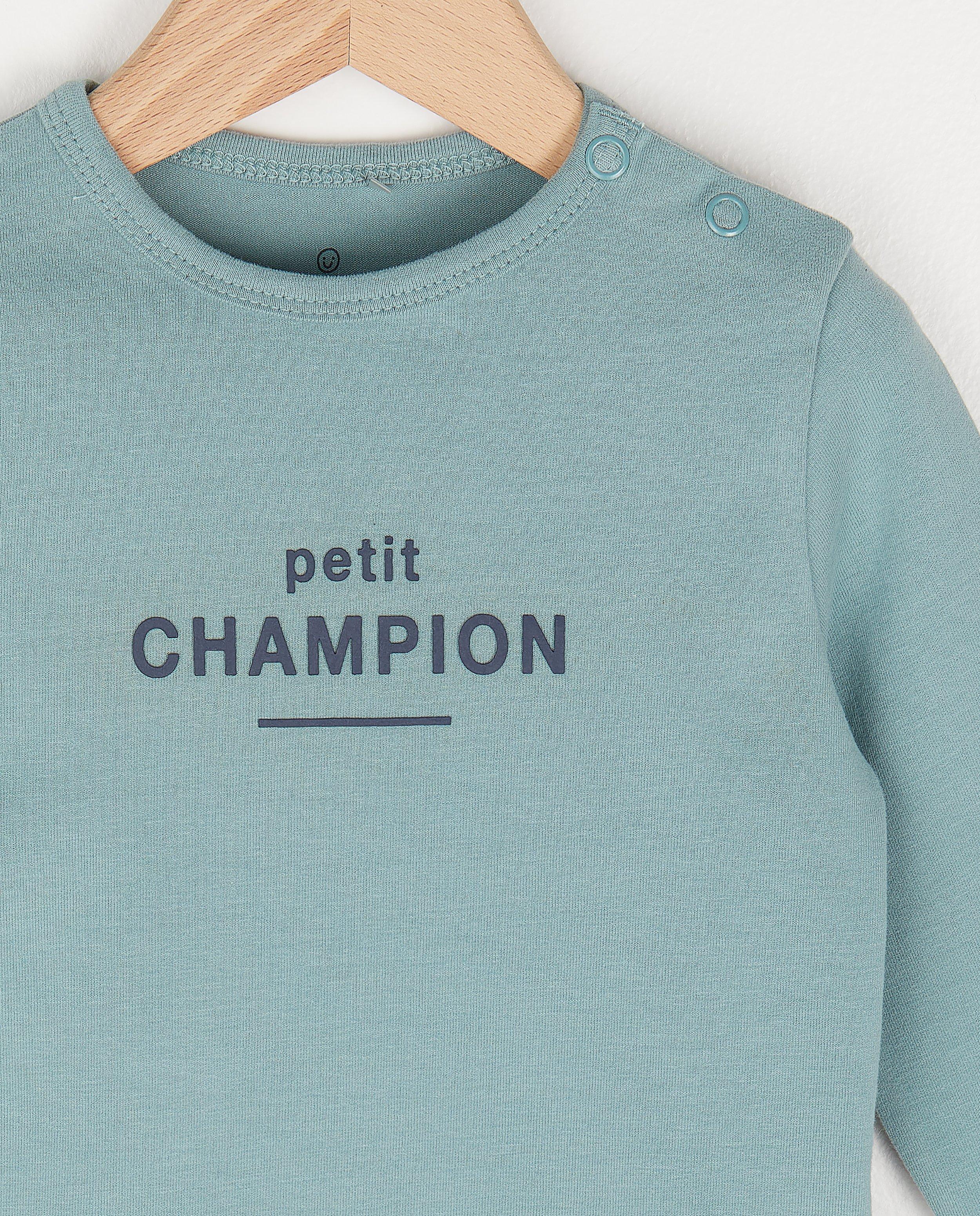 T-shirts - Beige longsleeve met FR opschrift