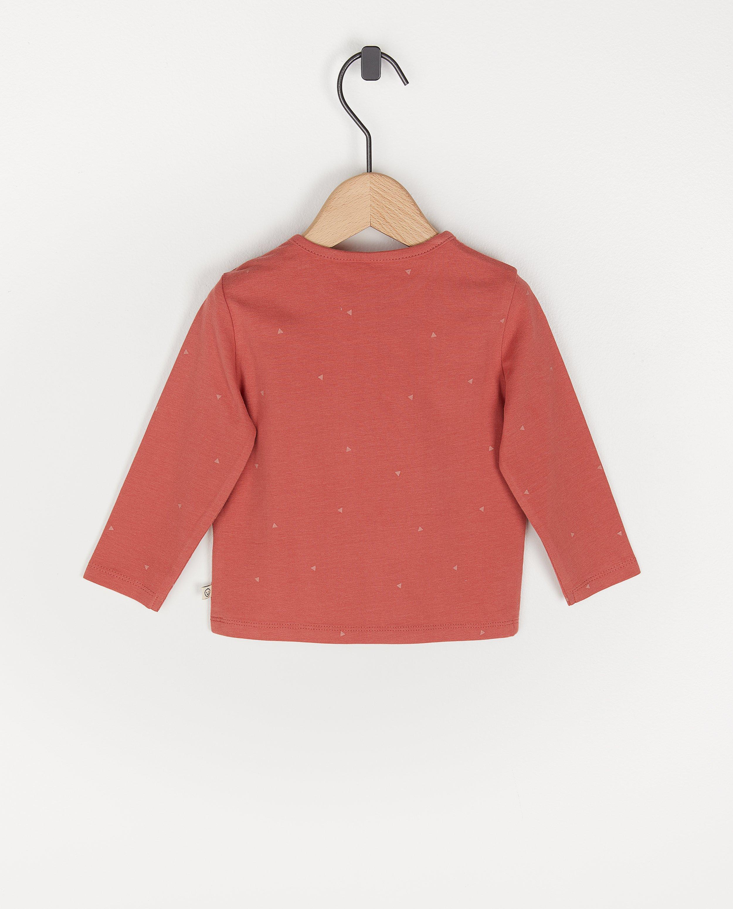 T-shirts - Beige longsleeve met NL opschrift