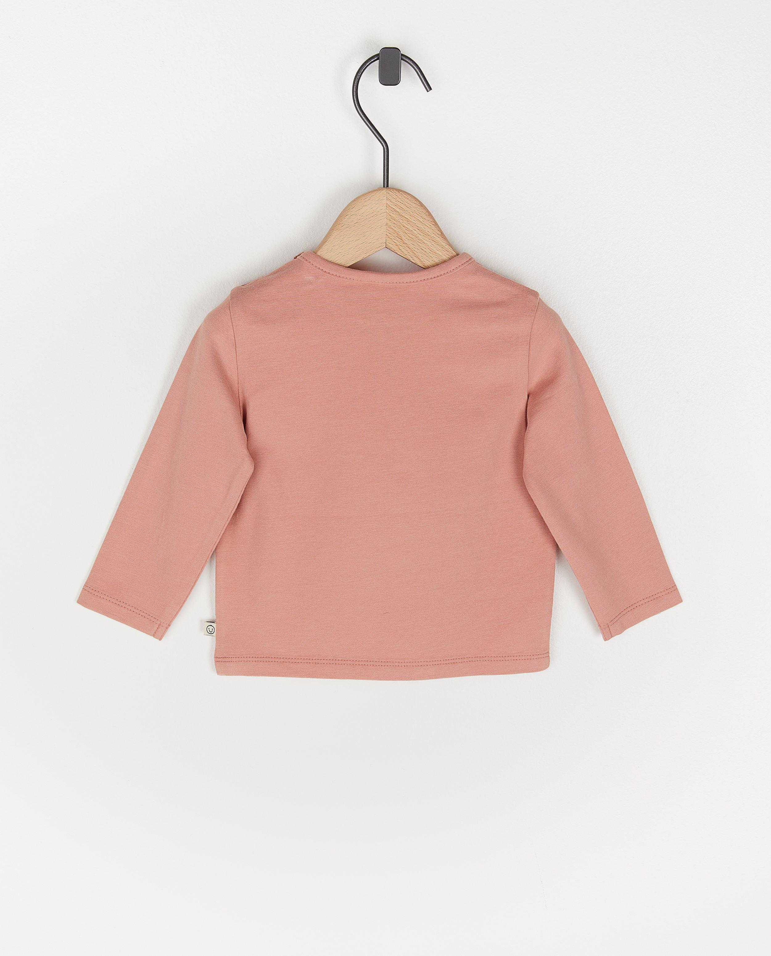 T-shirts - Beige longsleeve met NL opschrift