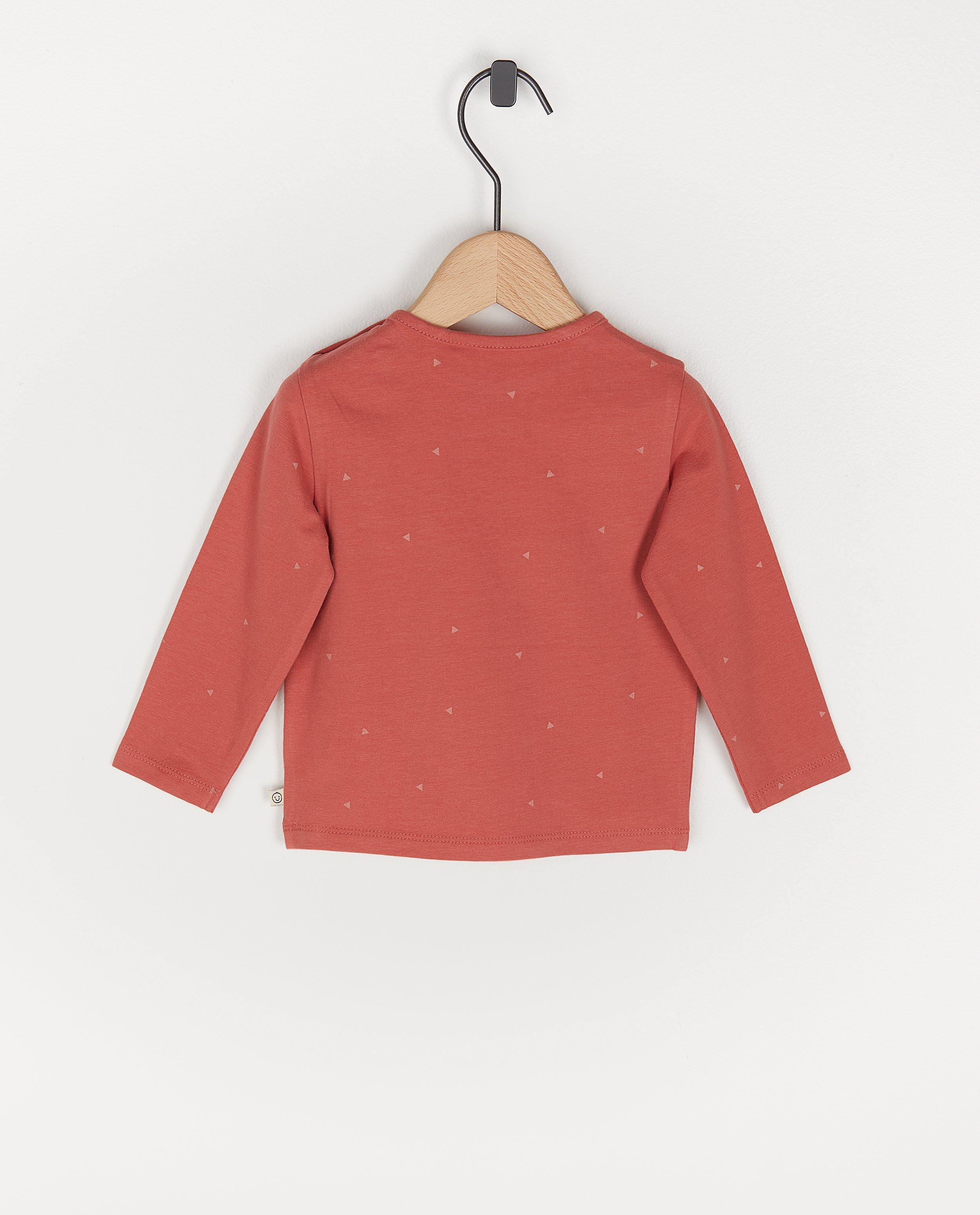 T-shirts - Beige longsleeve met FR opschrift