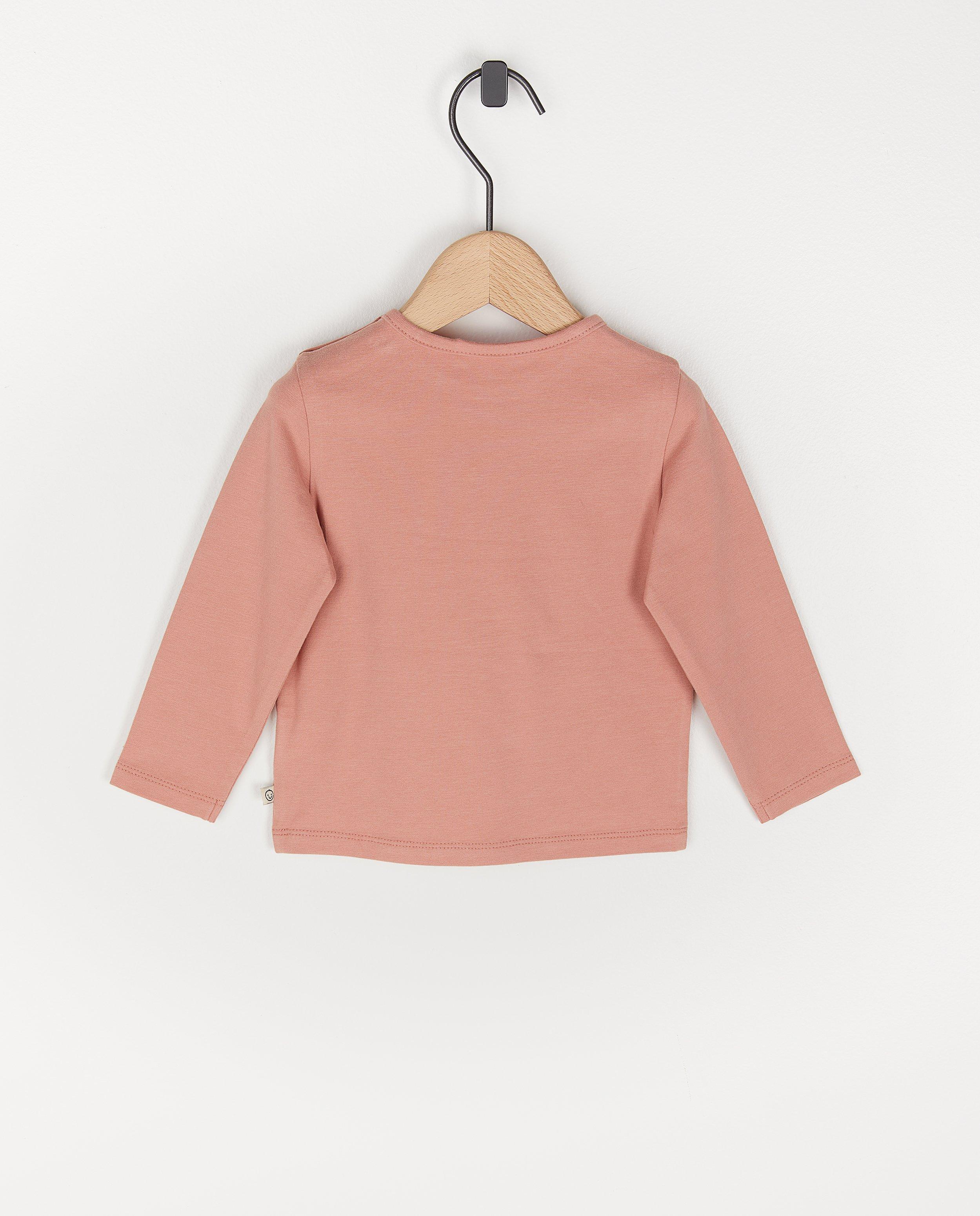 T-shirts - Beige longsleeve met FR opschrift