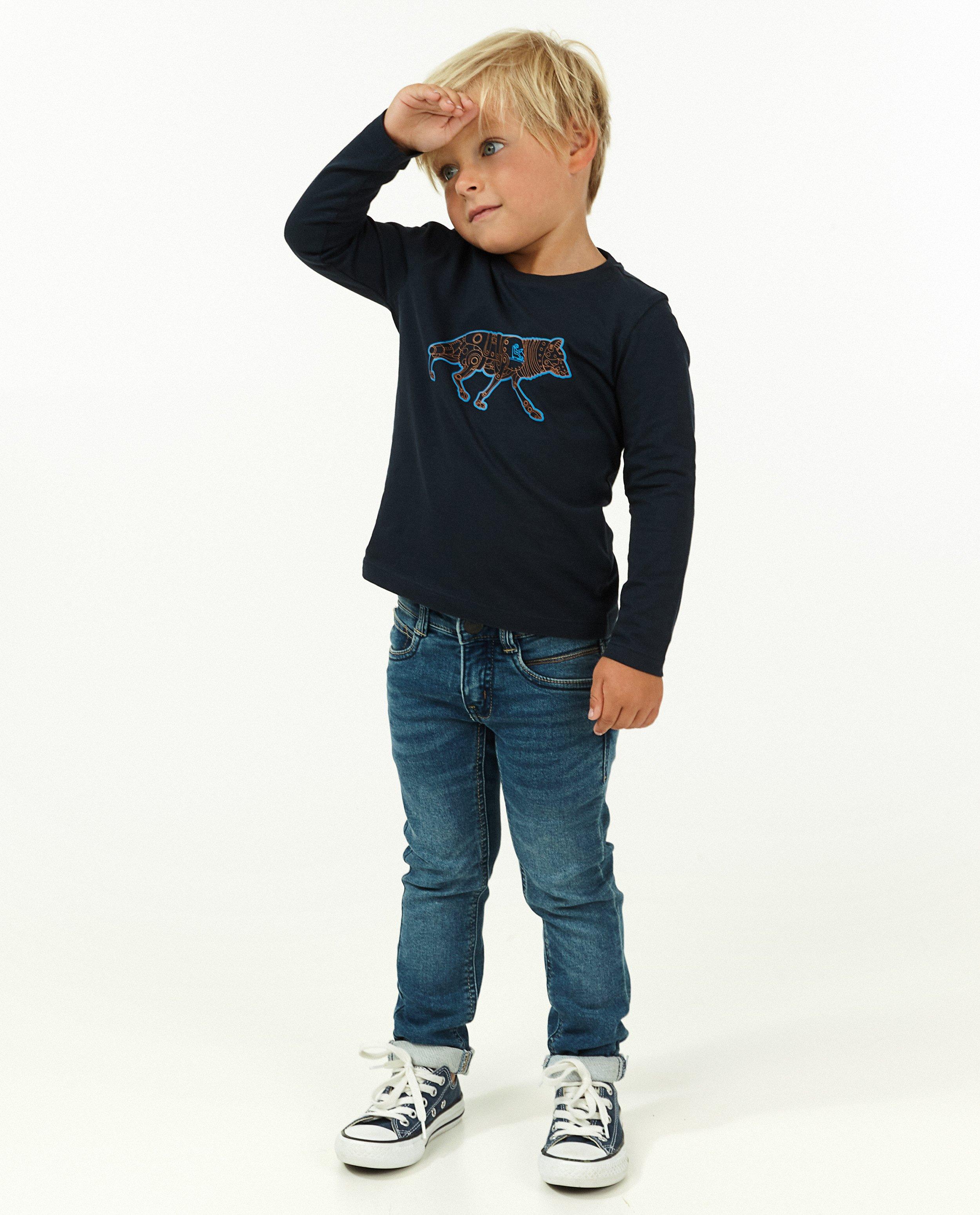Longsleeve met print BESTies - rubberprint - Besties