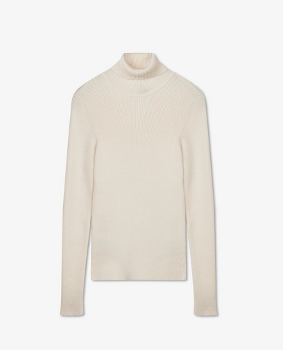 Pull beige côtelé Pull beige côtelé