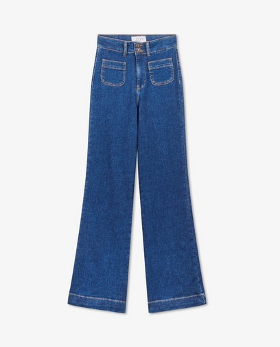 Jeans bleu à pattes d’éléphant Rani Youh ! Jeans bleu à pattes d’éléphant Rani Youh !