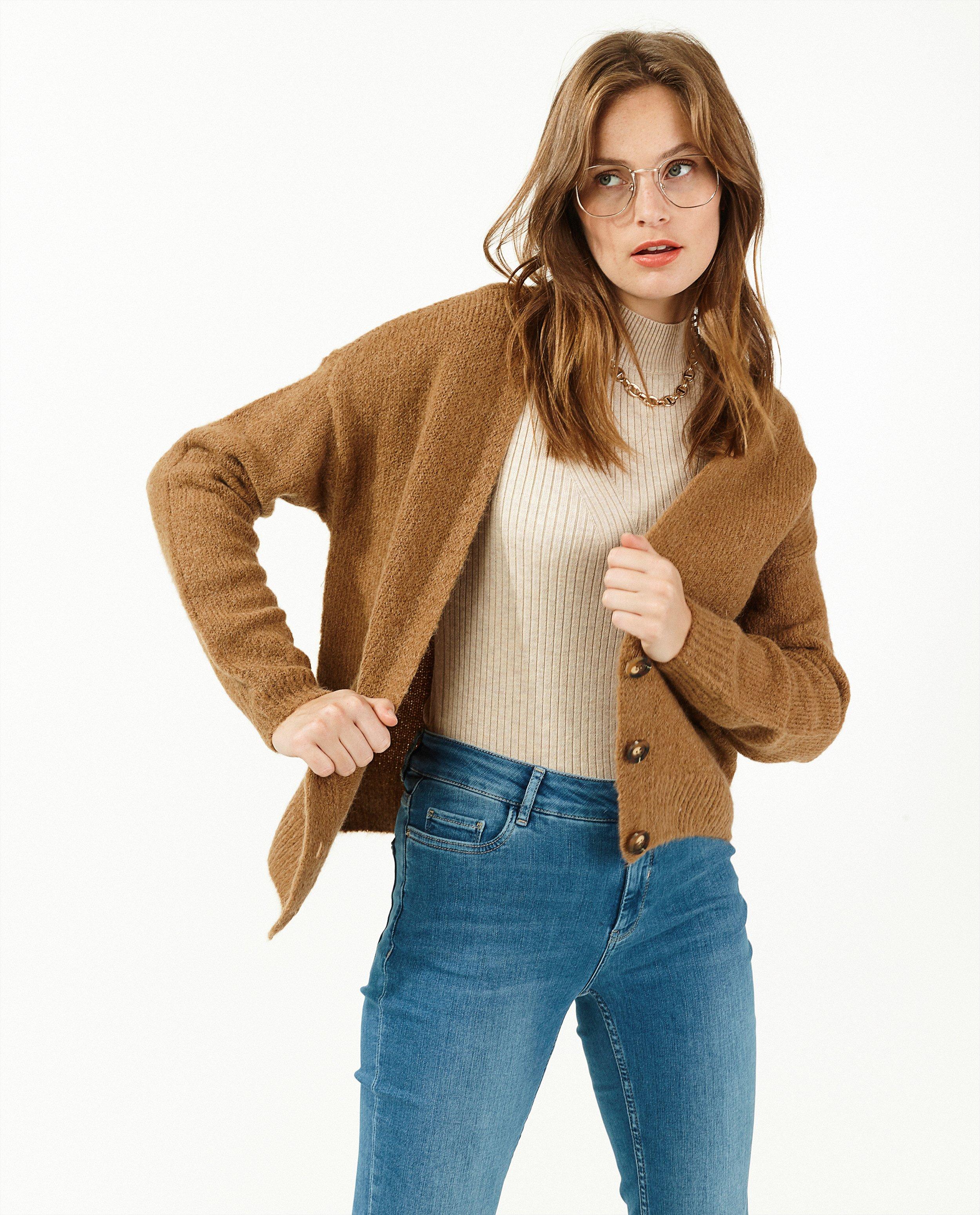 Cardigans - Zwarte cardigan Sora