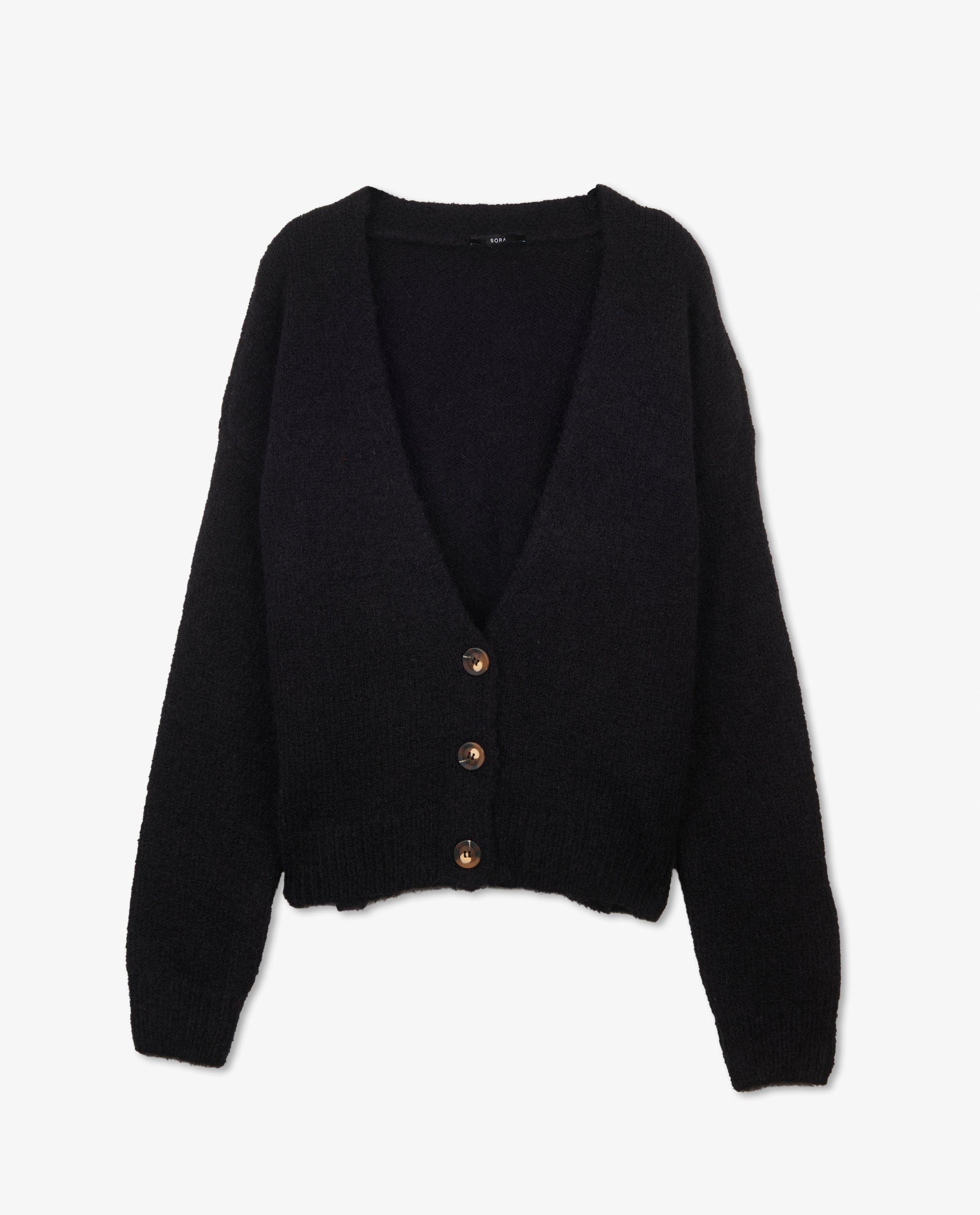 Cardigans - Cardigan noir Sora