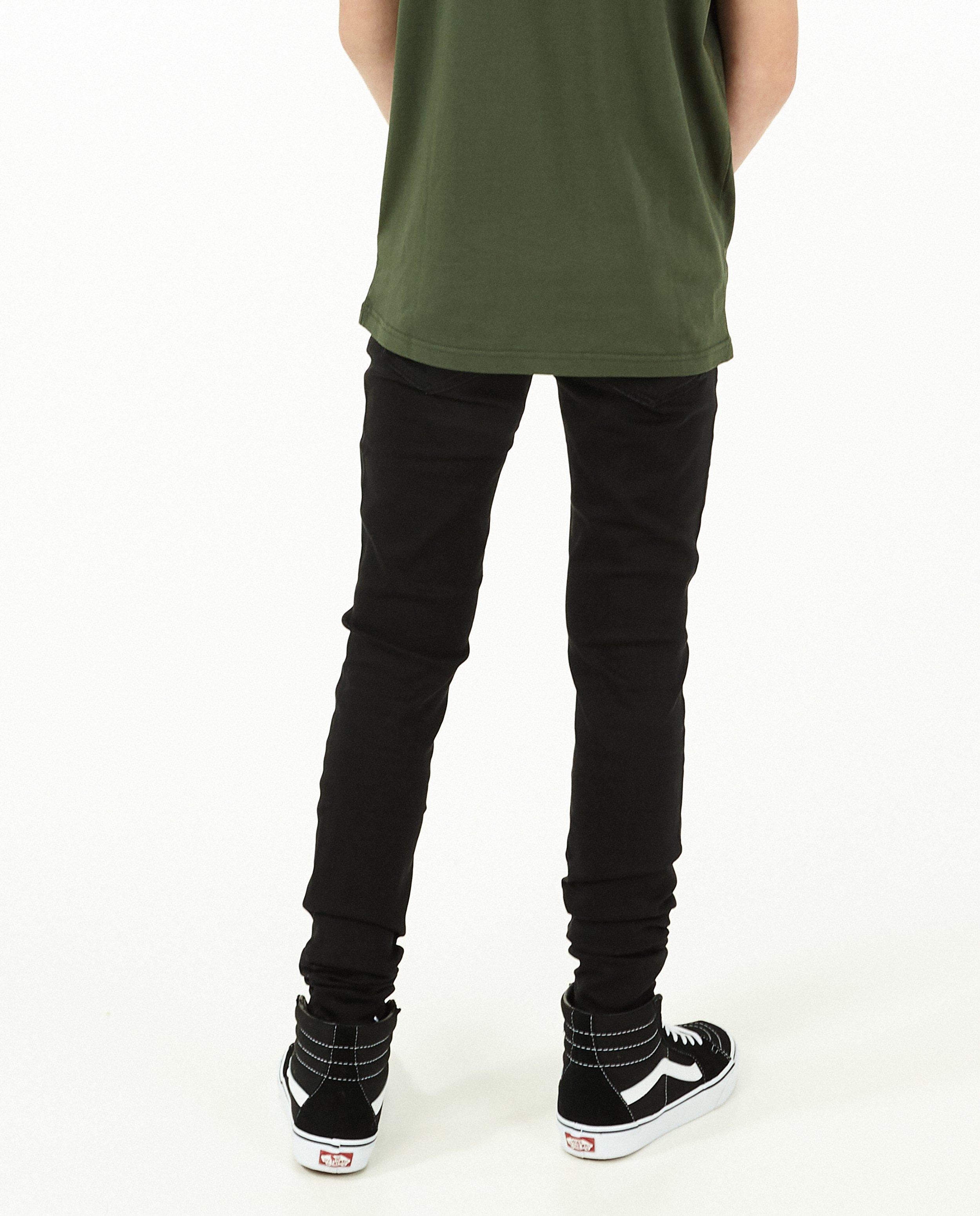 Jeans - Zwarte super skinny broek Noah