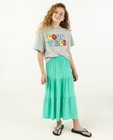 Turquoise rok van viscose - stretch - Fish & Chips