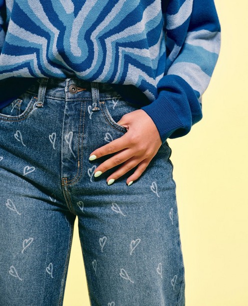 Jeans - Flared jeans in blauw Maude