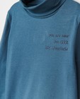 T-shirts - T-shirt bleu à manches longues, inscription