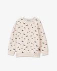 Sweaters - Beige sweater met walrusprint