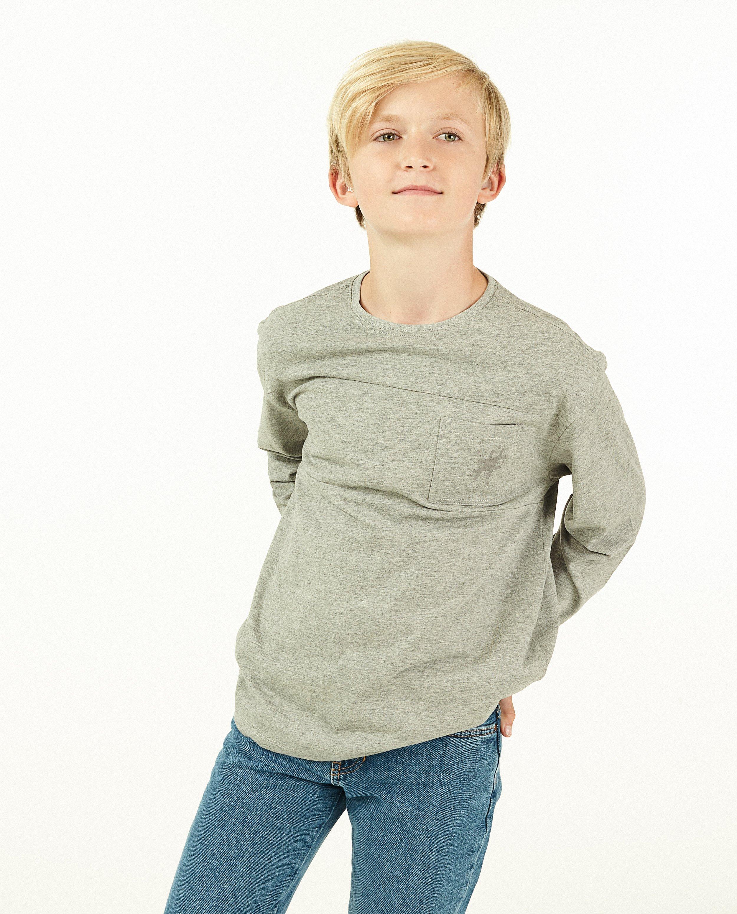 T-shirts - Grijze longsleeve #LikeMe