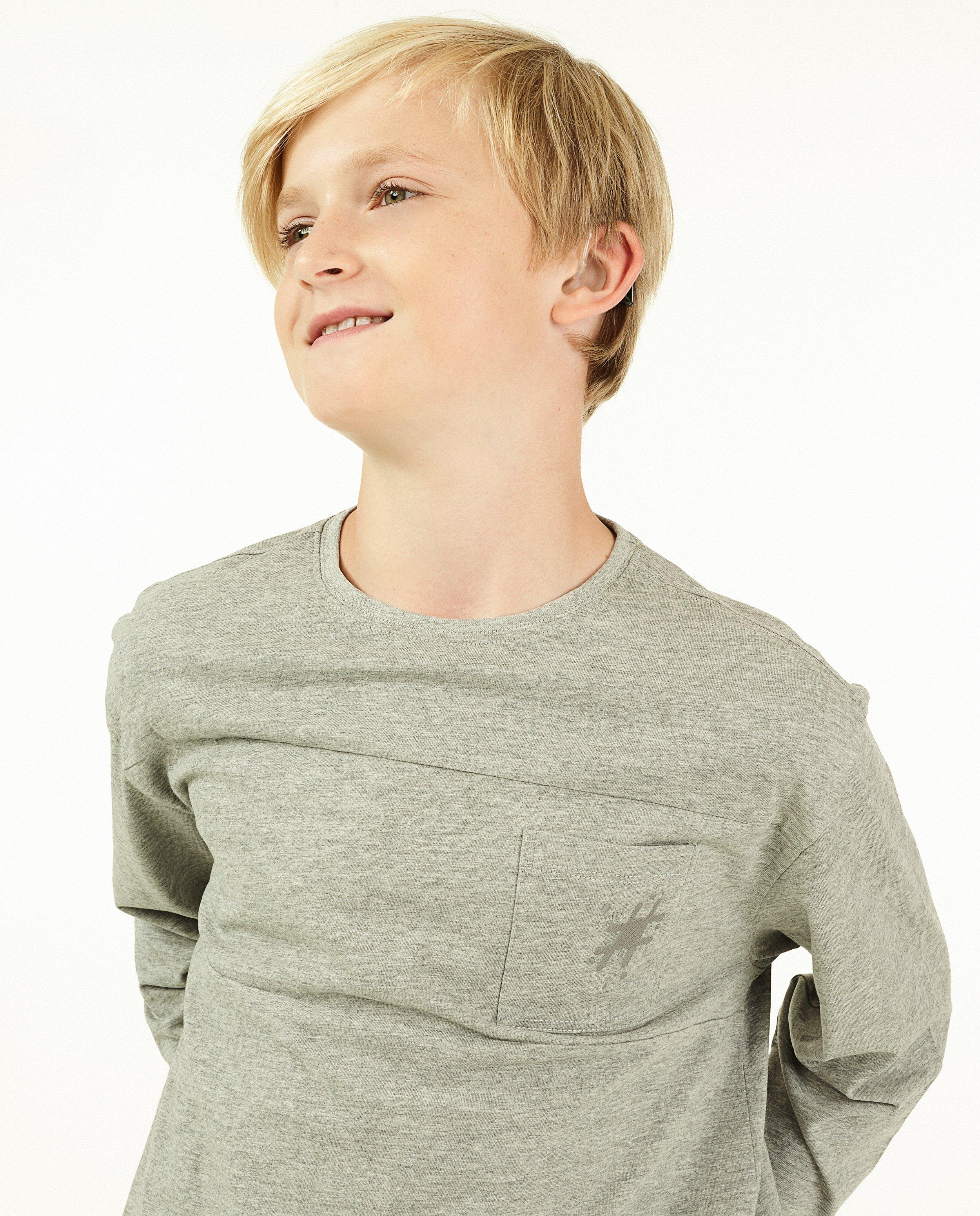 T-shirts - Grijze longsleeve #LikeMe