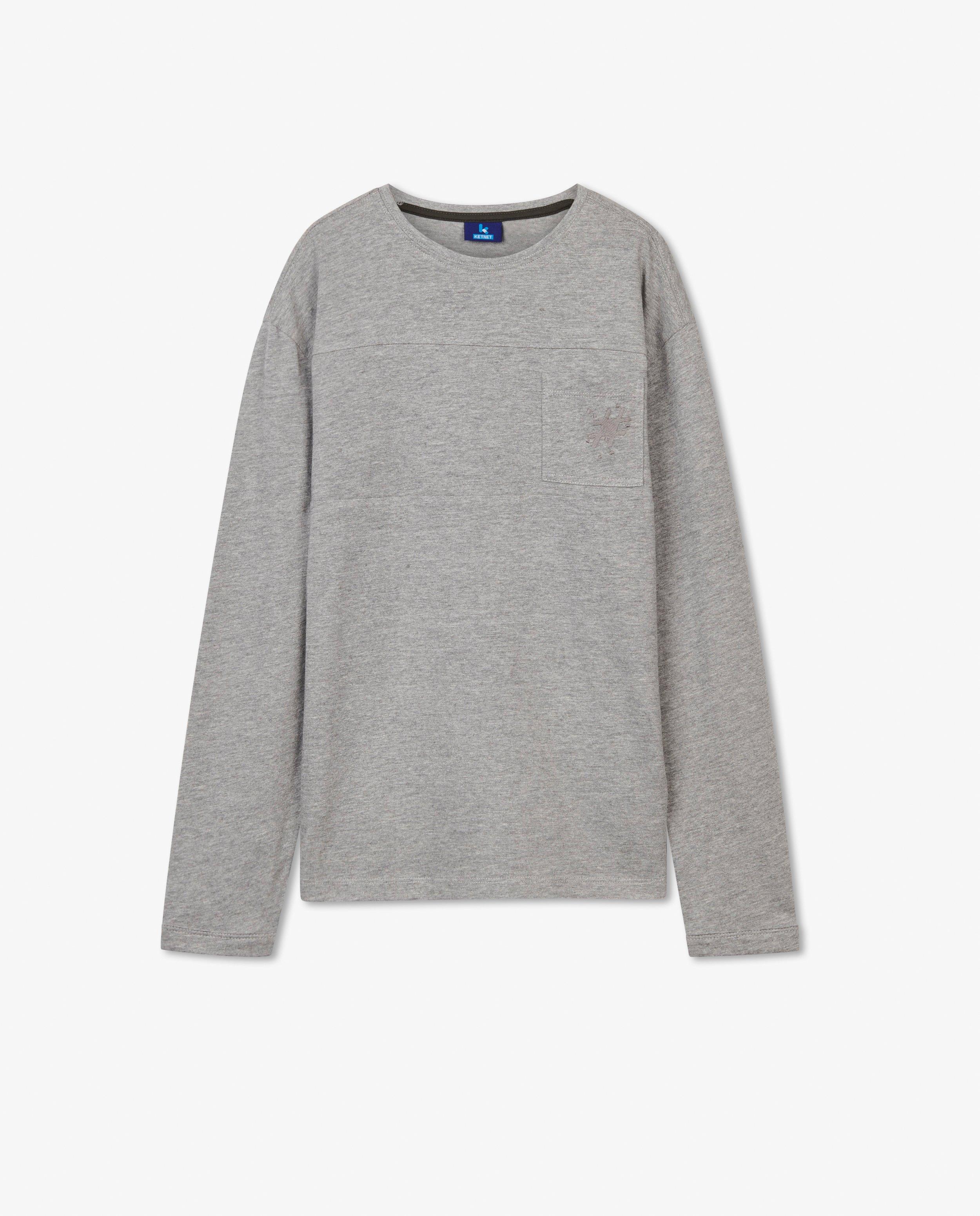 T-shirts - Grijze longsleeve #LikeMe