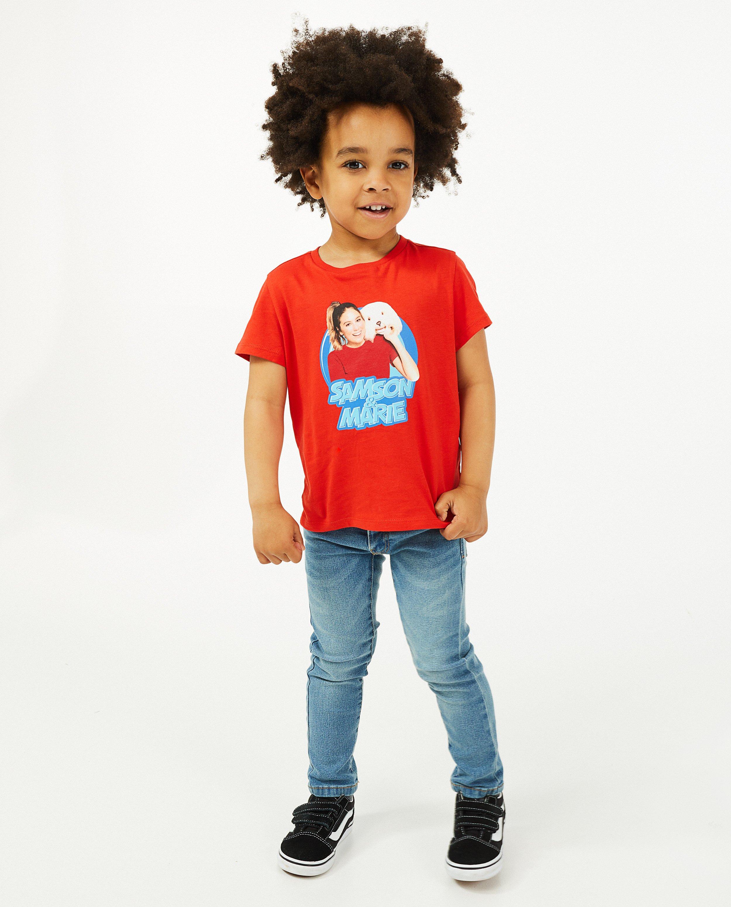 T-shirt à imprimé Samson & Marie - rouge - Fred & Samson