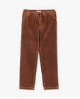 Pantalons - Jogger brun en velours côtelé