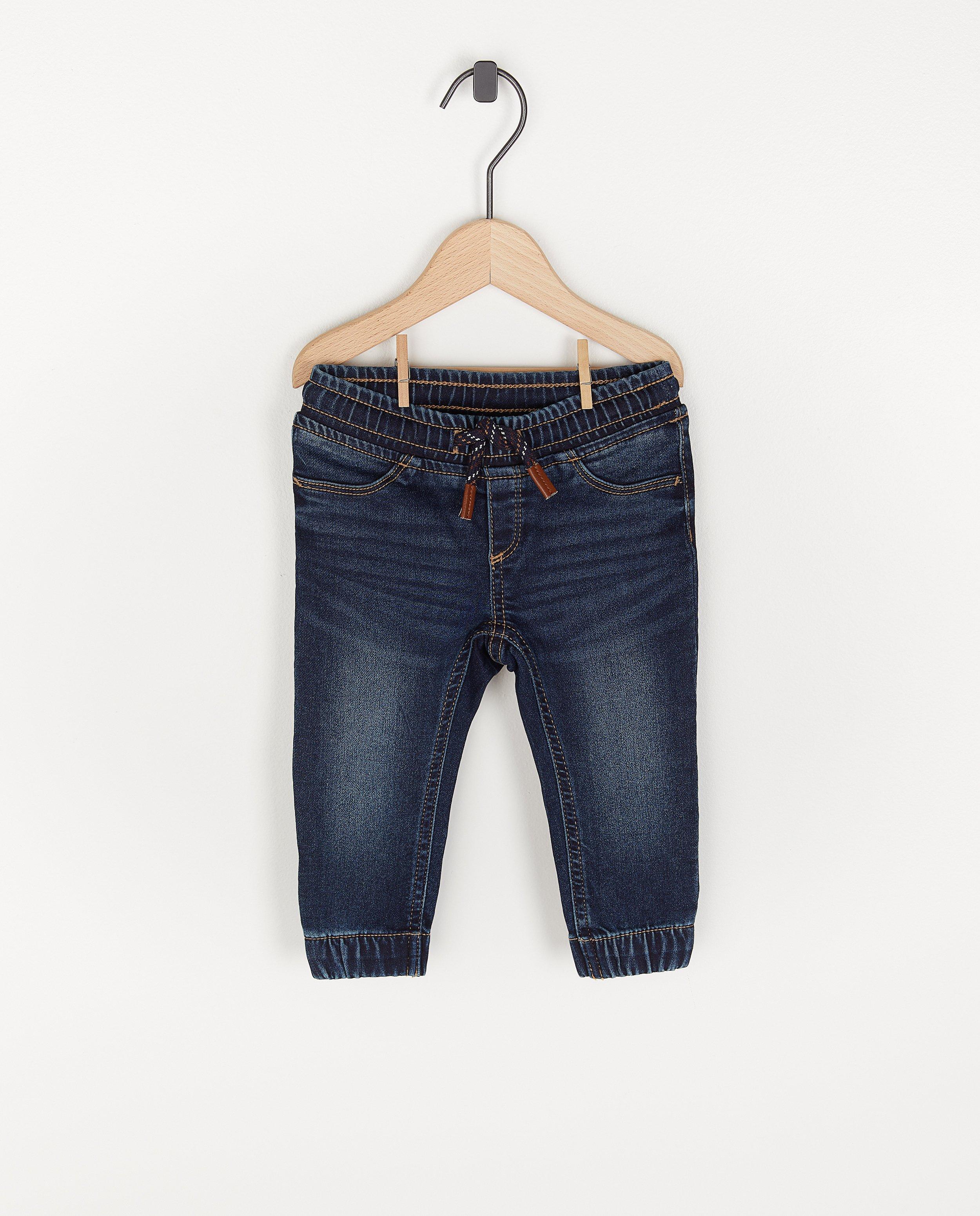 Sweat denim broekje unisex - stretch - Cuddles and Smiles