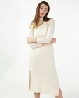 Kleedjes - Witte jurk van fijne brei Youh!